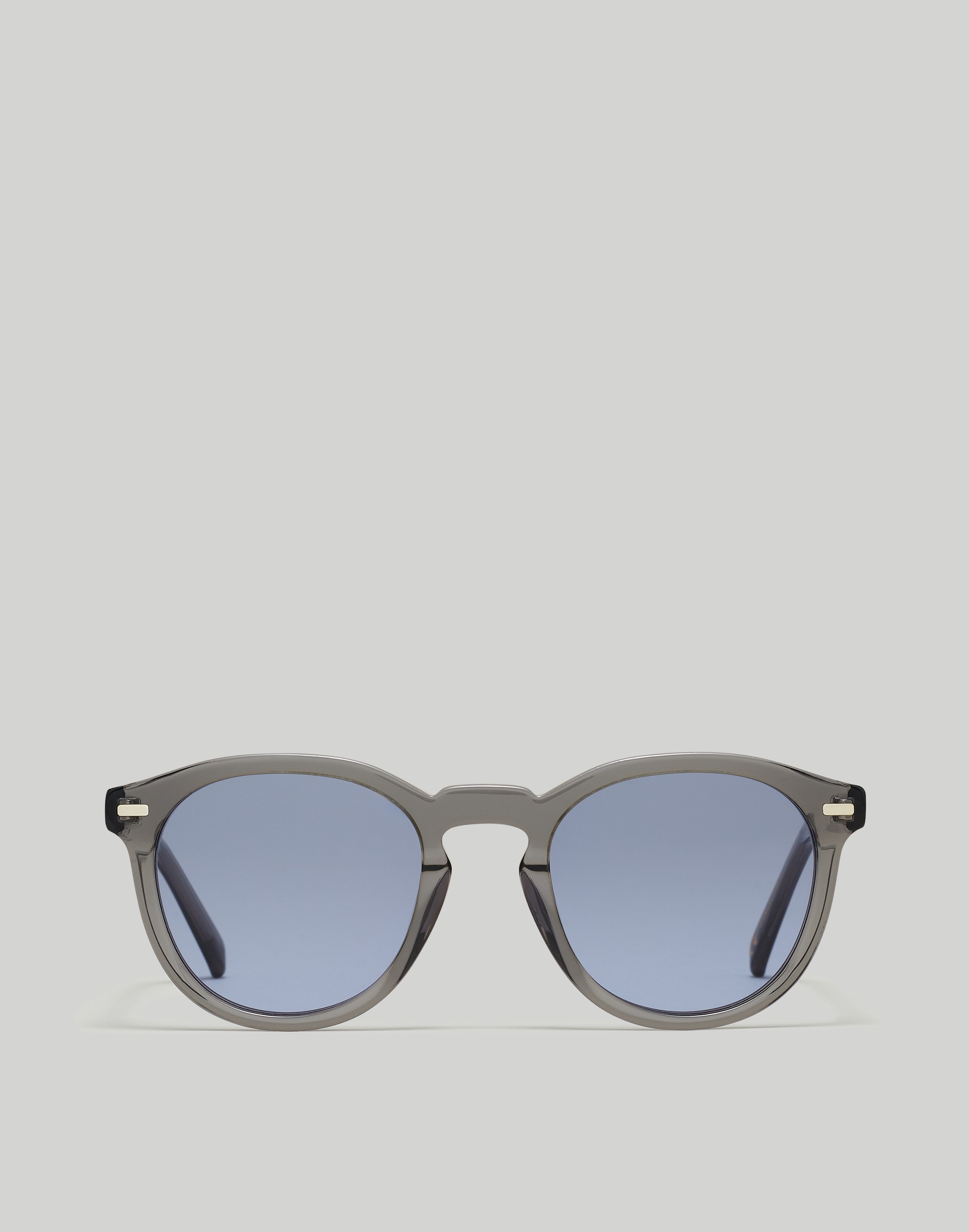 Round Acetate Sunglasses in curfew image 1