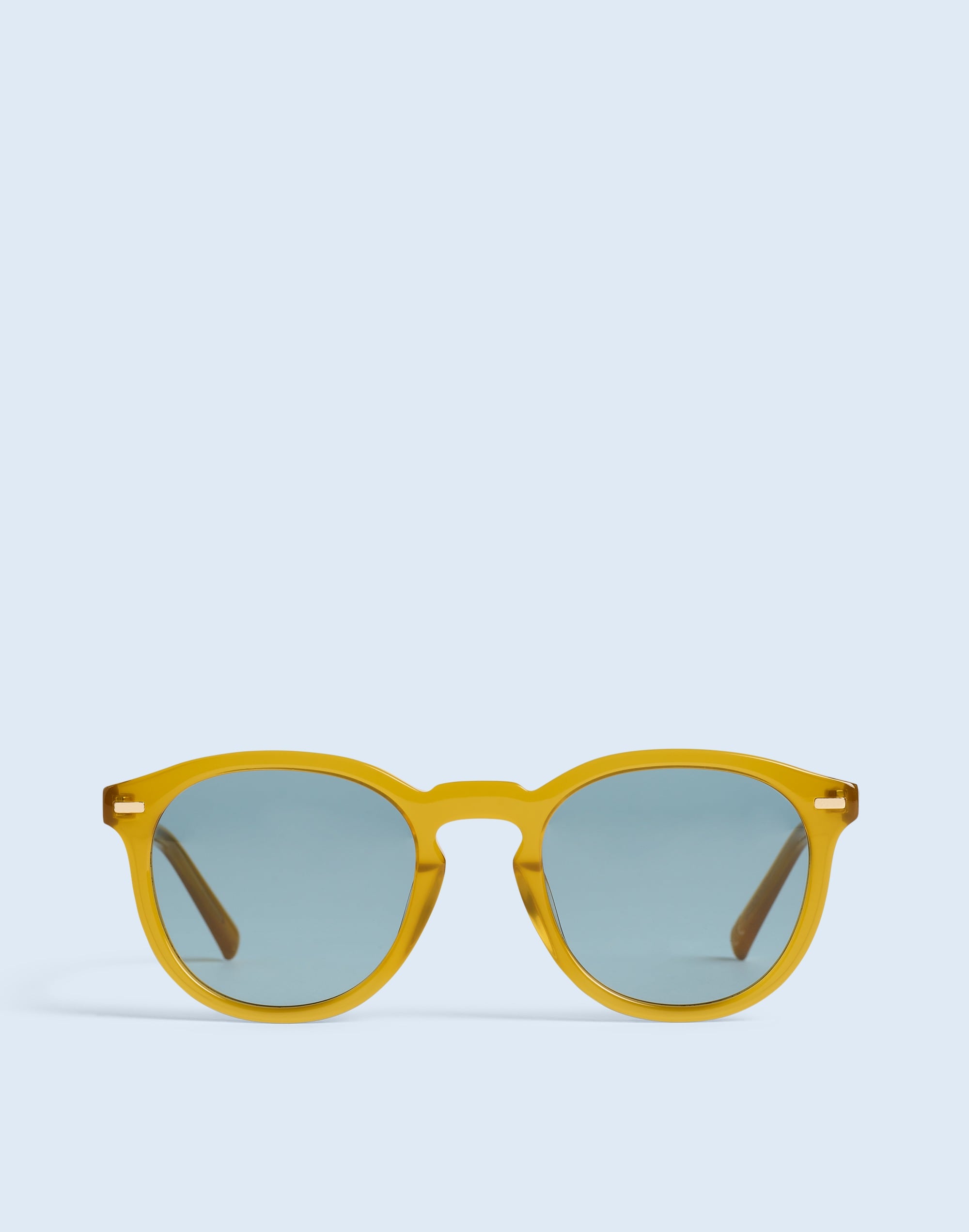 Mw Round Acetate Sunglasses In Golden Sunflower
