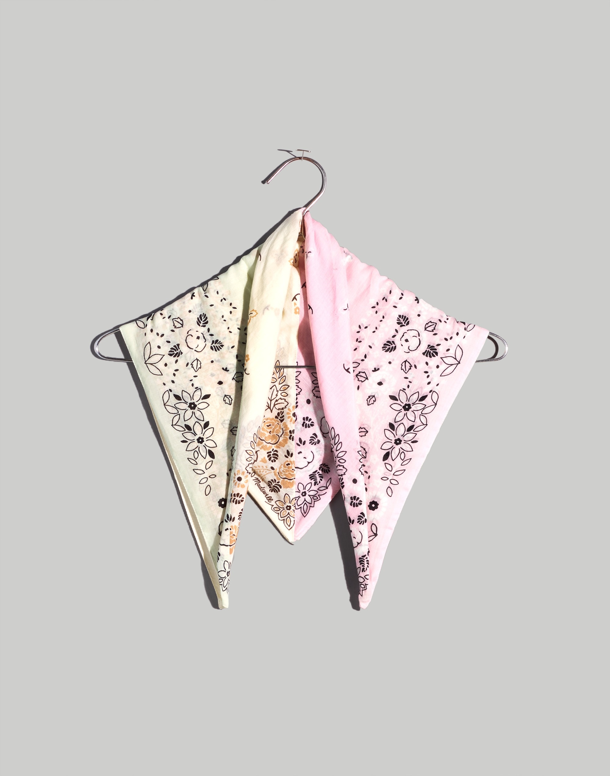 Print-Mix Pieced Cotton Bandana