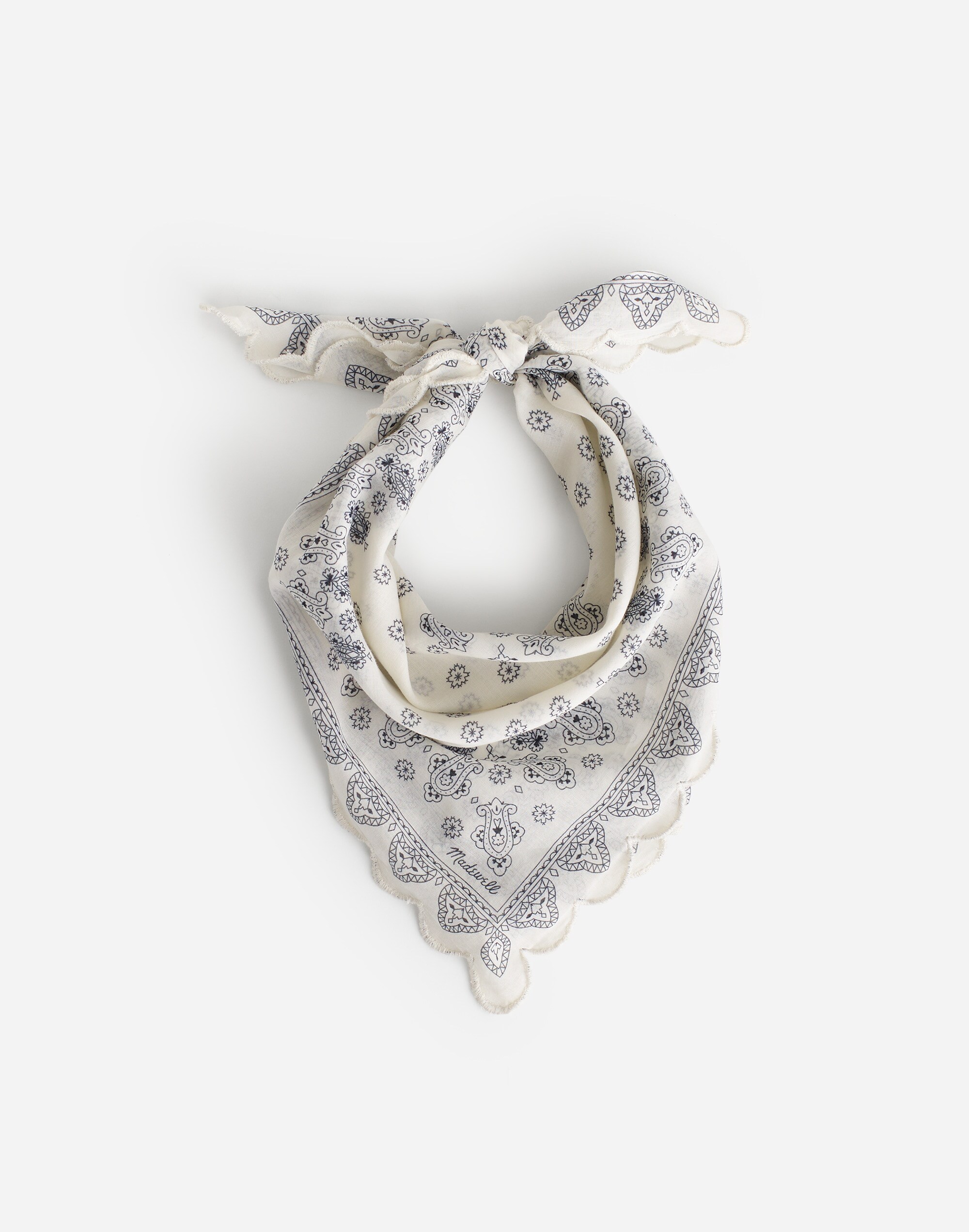 Scalloped Bandana in Dot