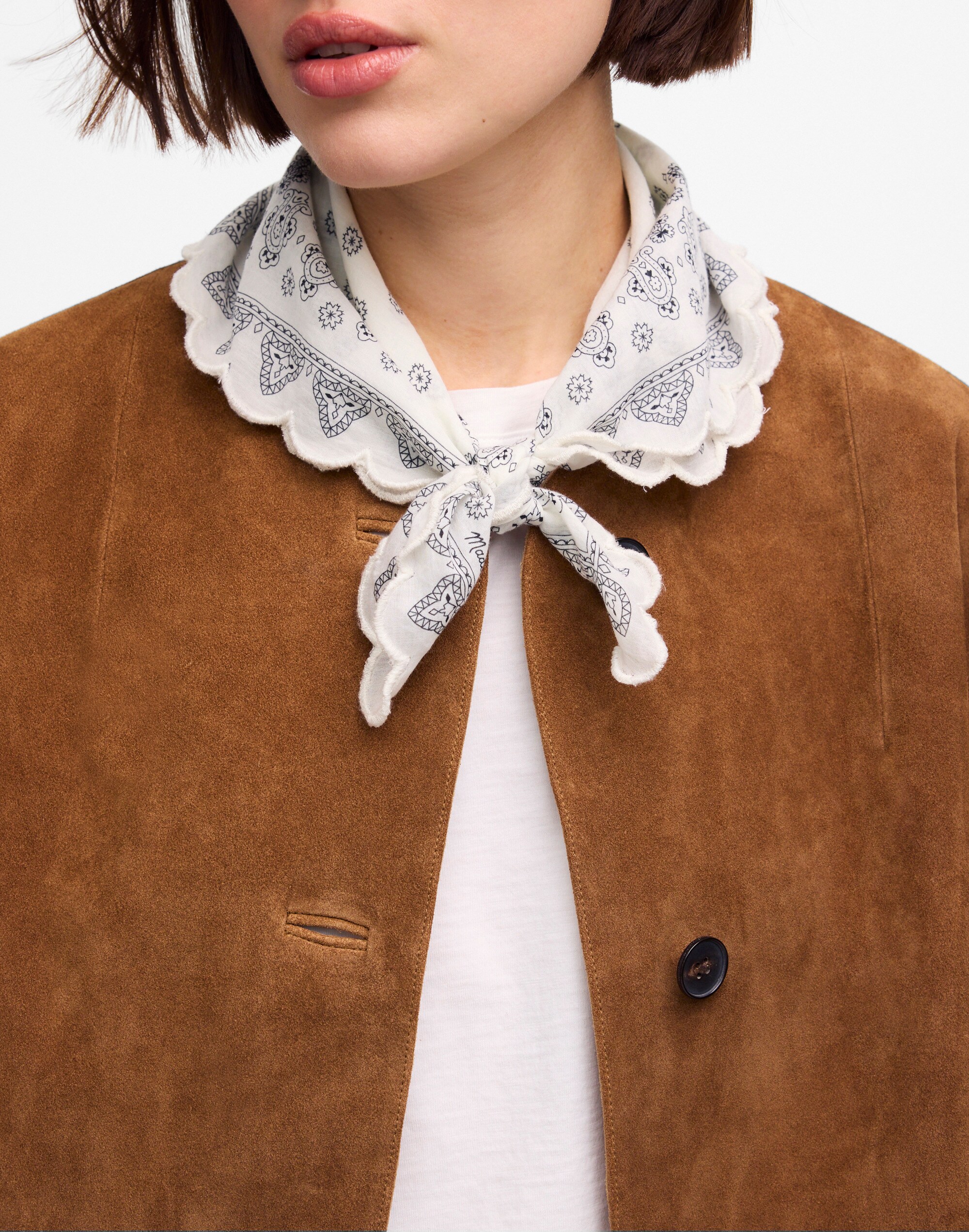 Scalloped Bandana in Dot