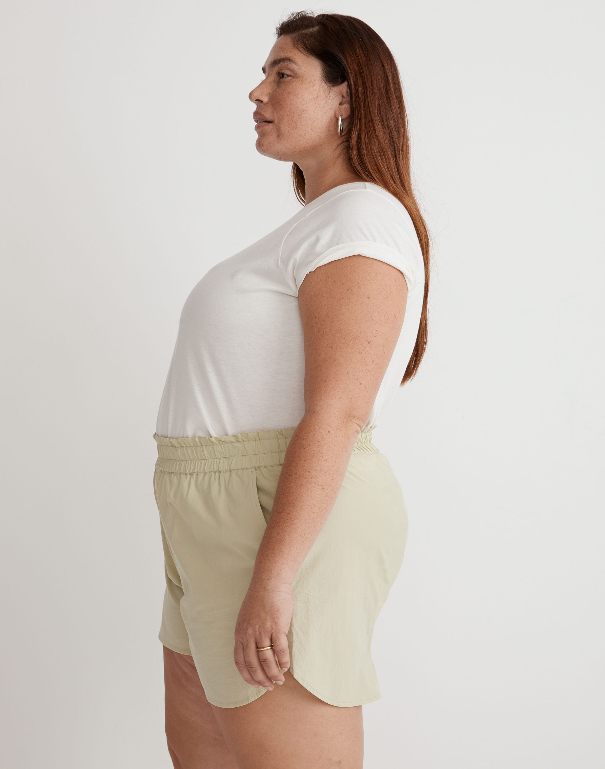 Plus Pull-On Shorts in Signature Poplin