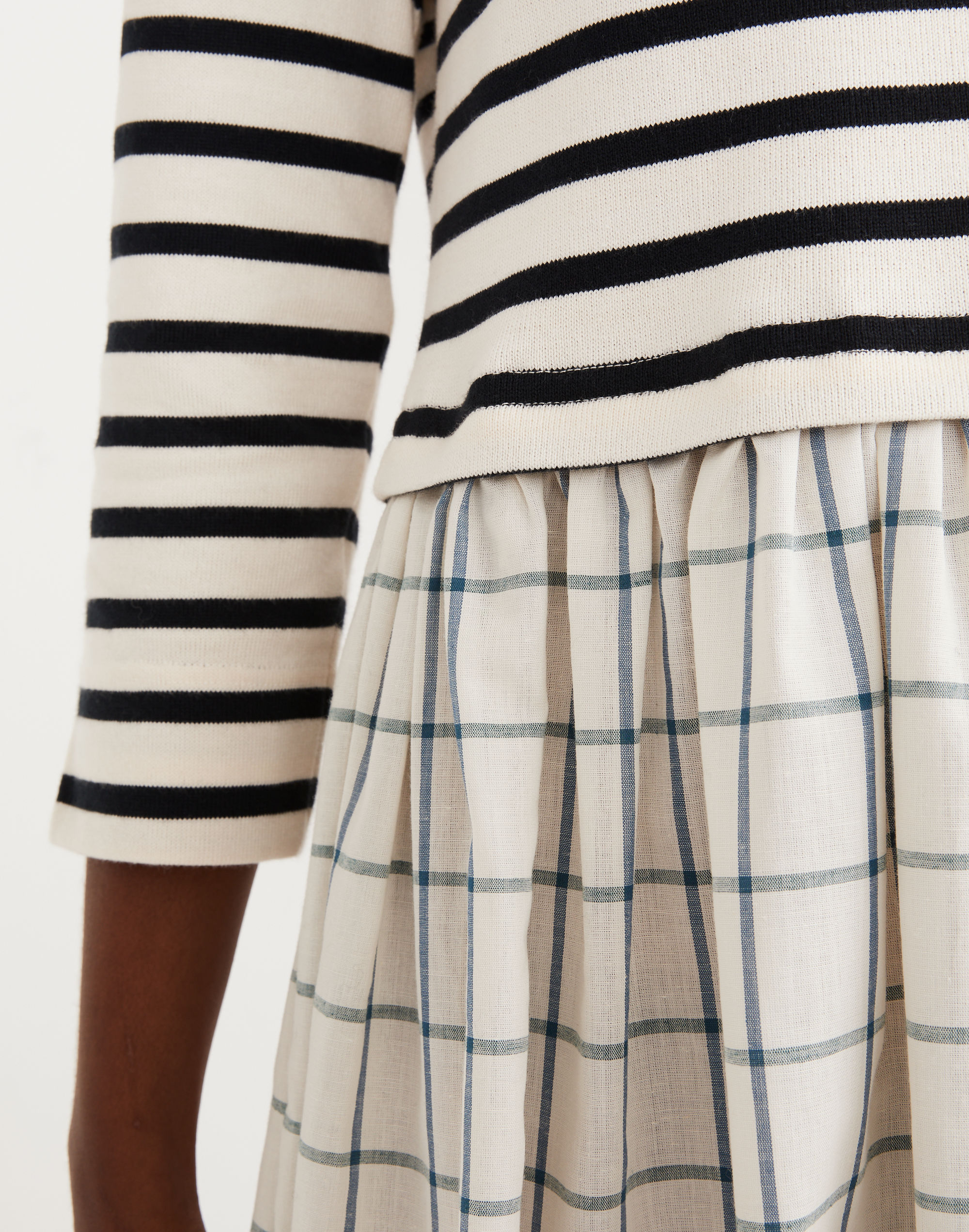 Madewell x Rentrayage Upcycled Print-Mix Midi Dress