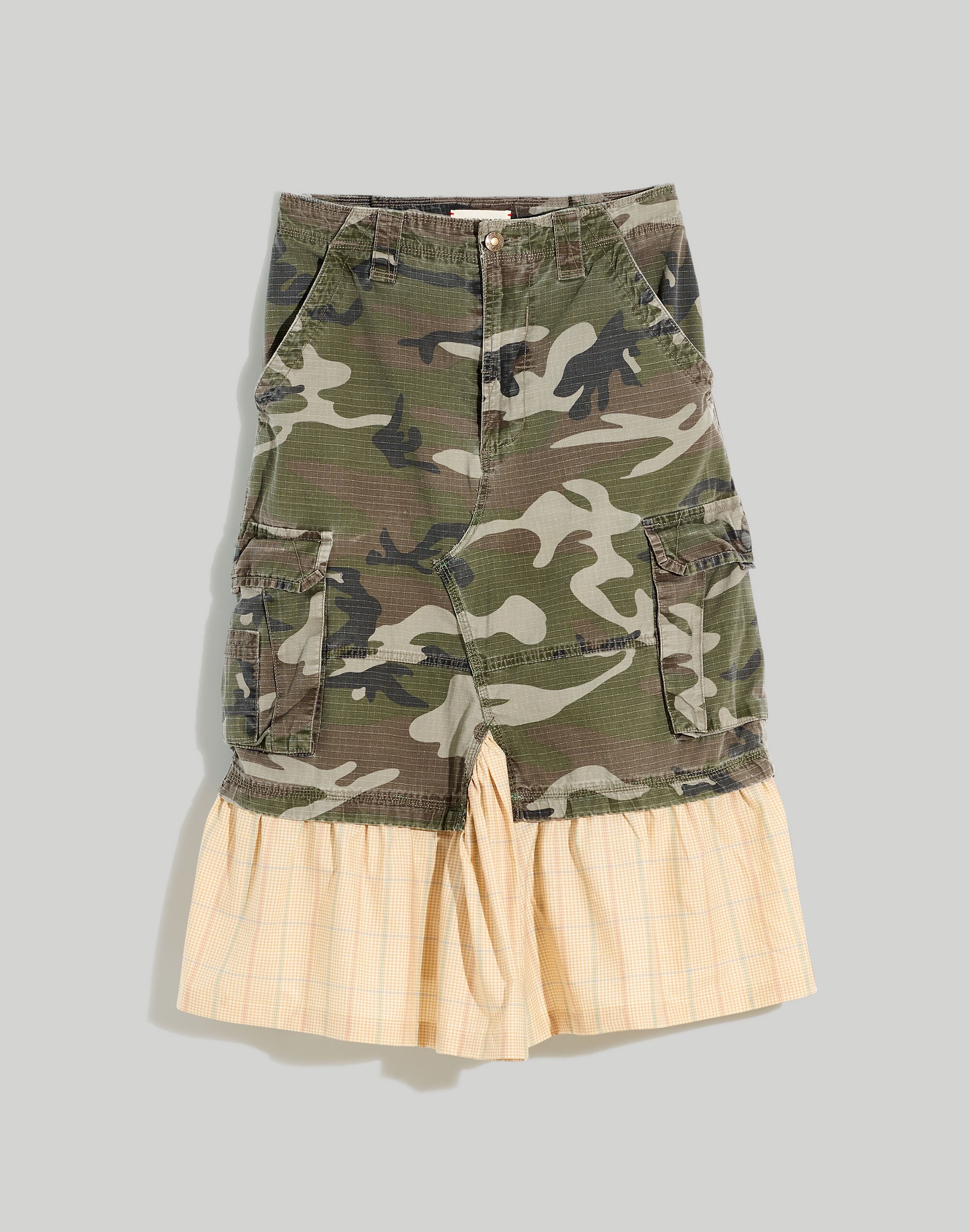 Madewell x Rentrayage Upcycled Camo Skirt