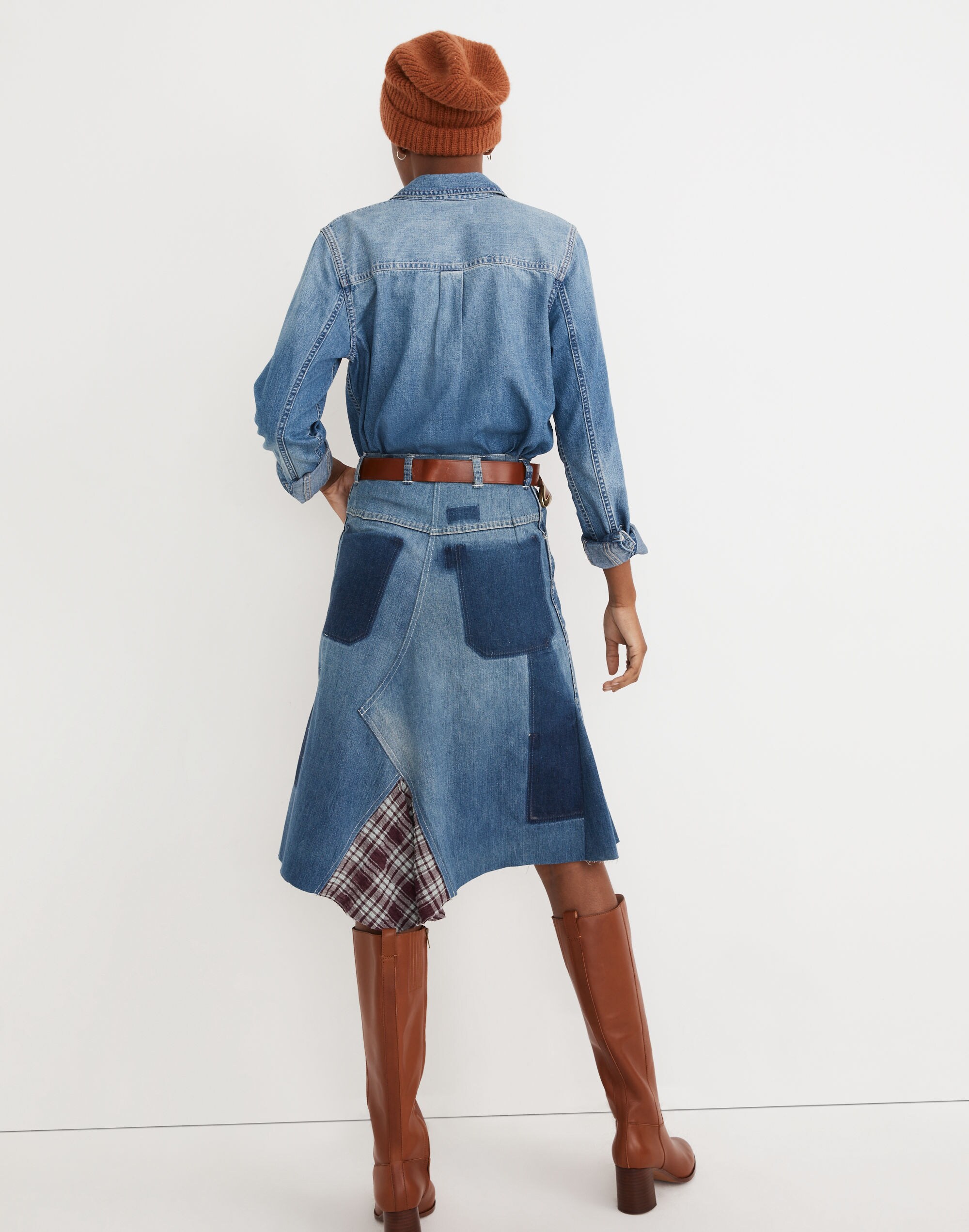 Madewell x Rentrayage Upcycled Denim Skirt