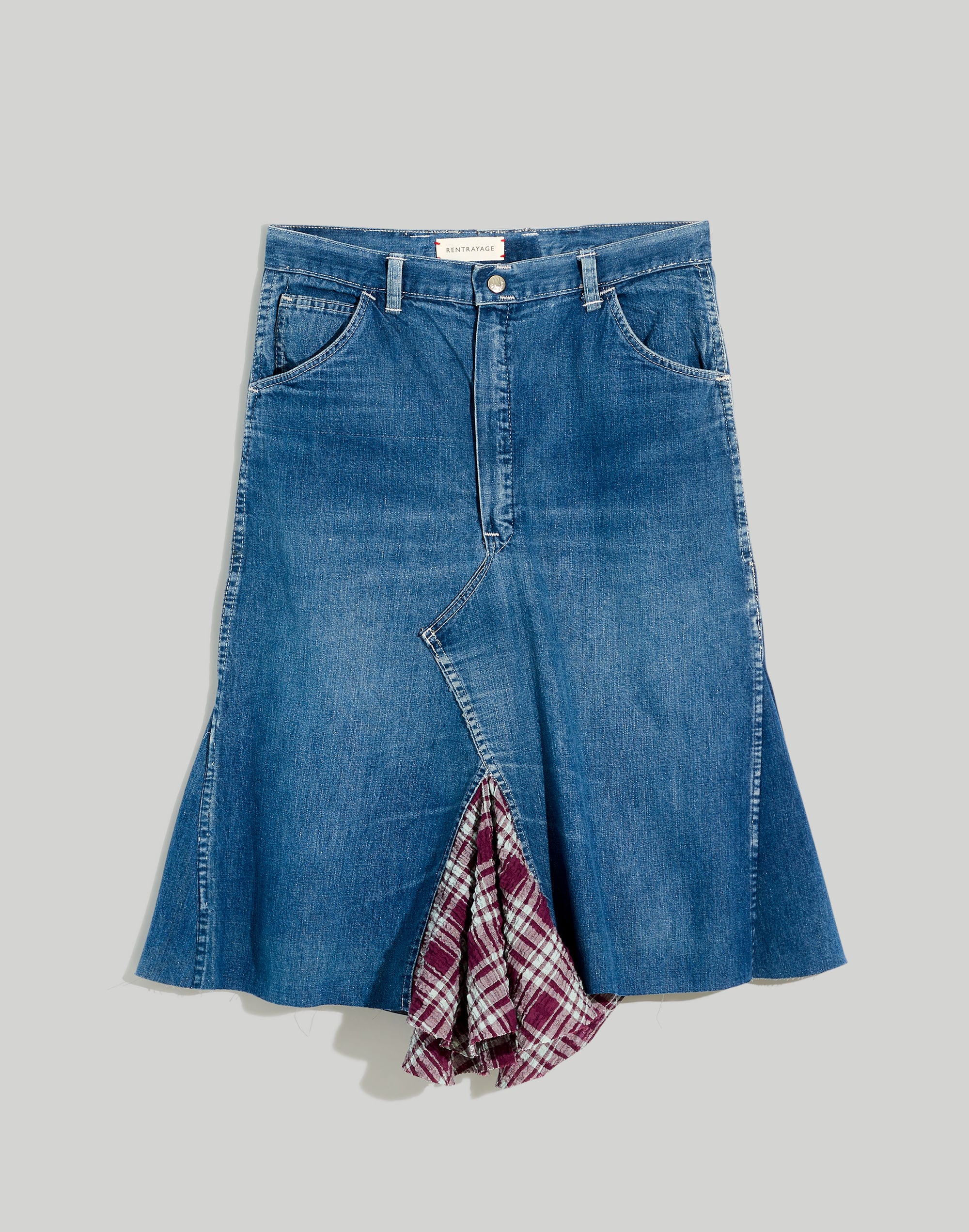 Madewell x Rentrayage Upcycled Denim Skirt
