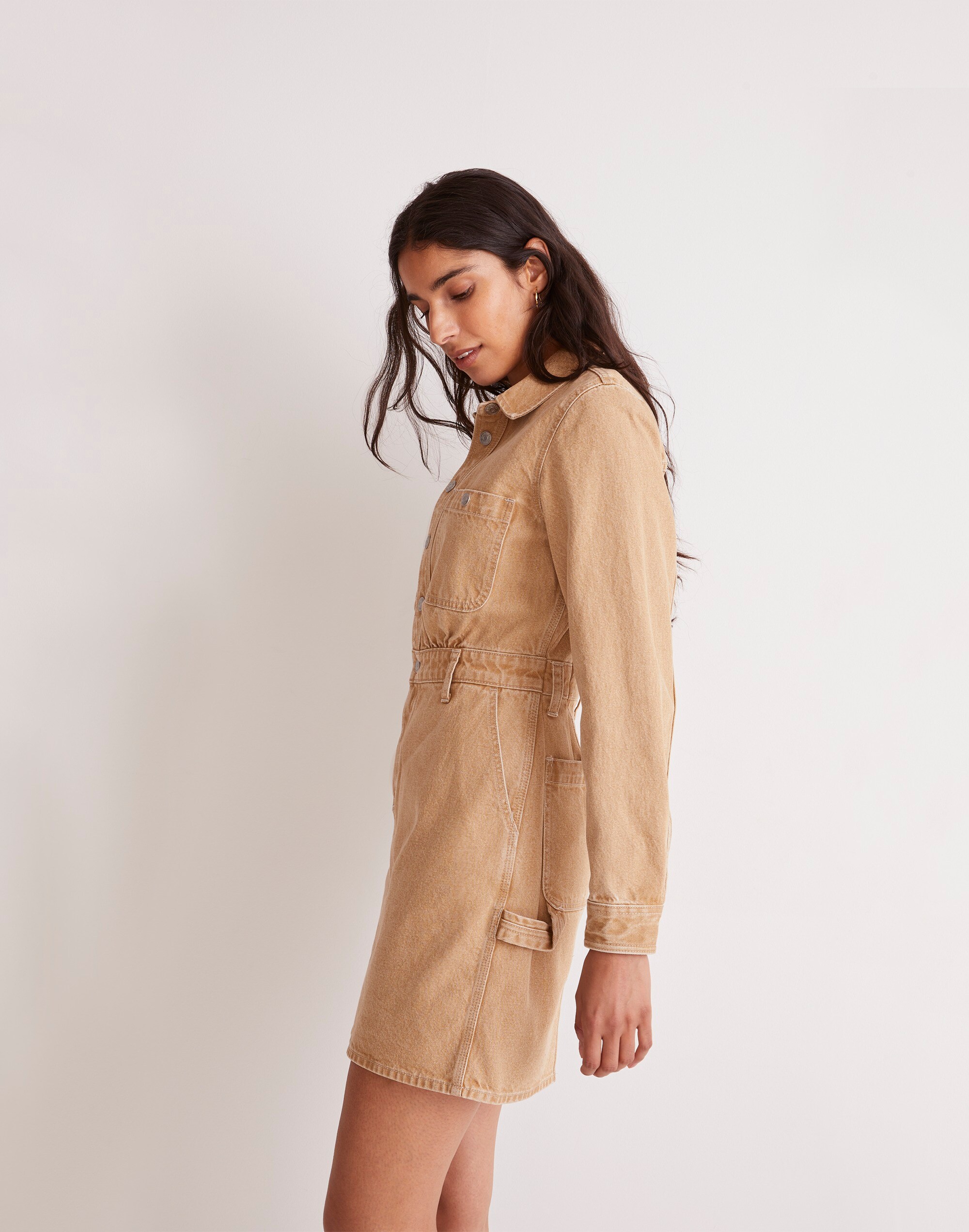 Carpenter Mini Dress: Garment-Dye Edition