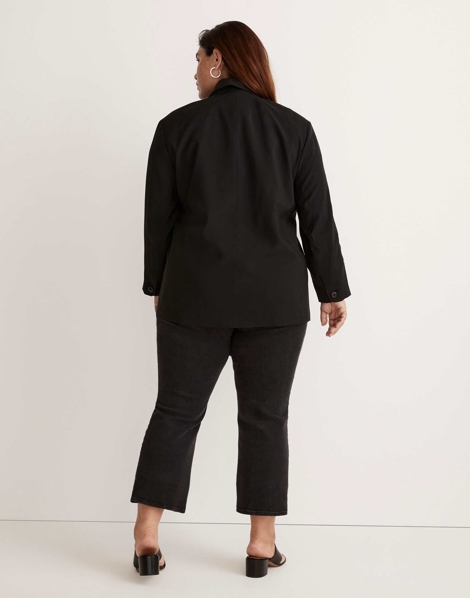 The Plus Relaxed Blazer in Softdrape