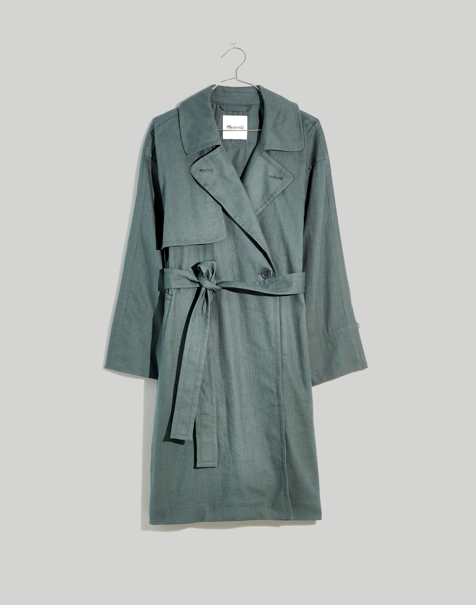 Plus Textural Trench Coat