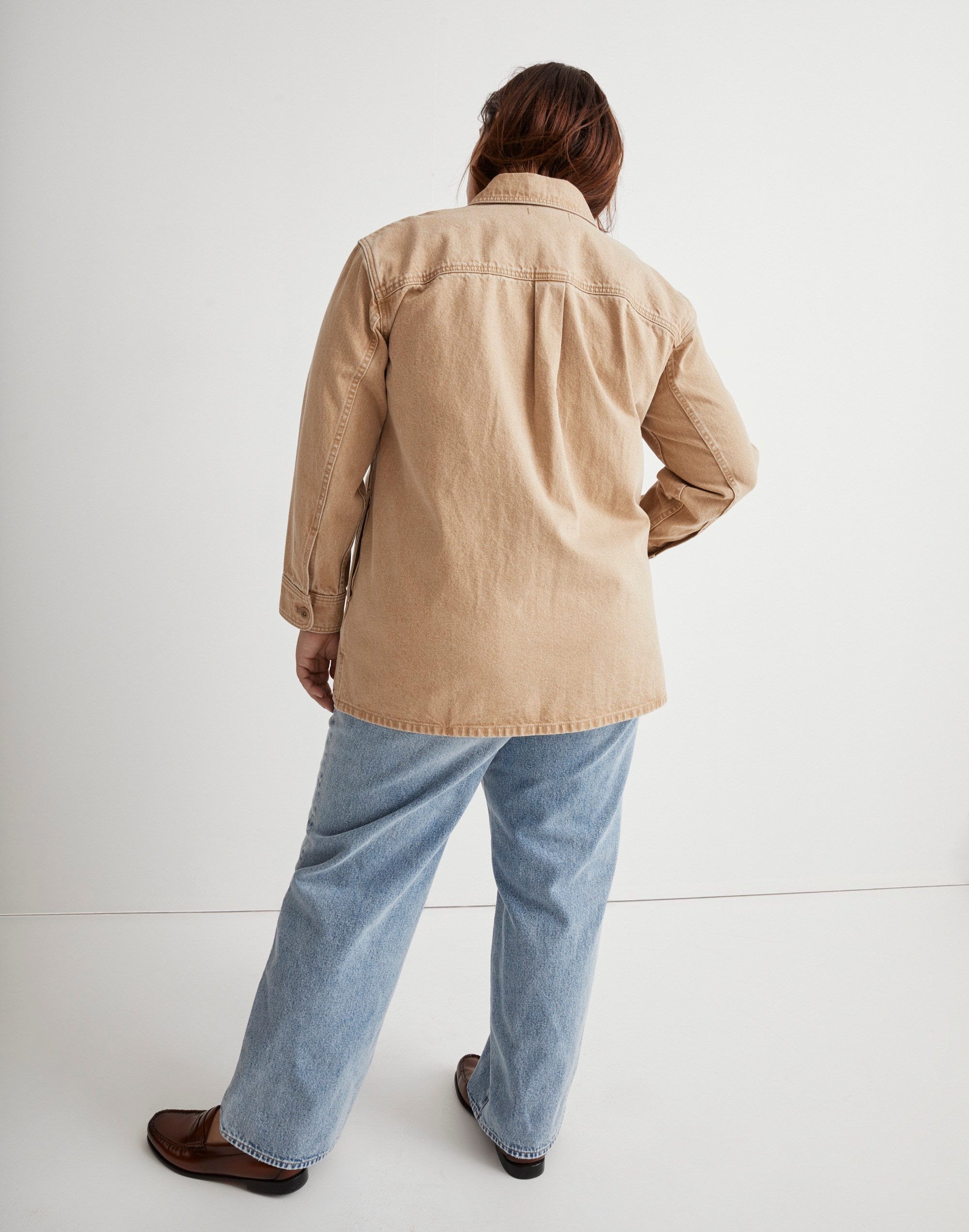 Plus Denim Shirt-Jacket: Botanical Yarn-Dye Edition