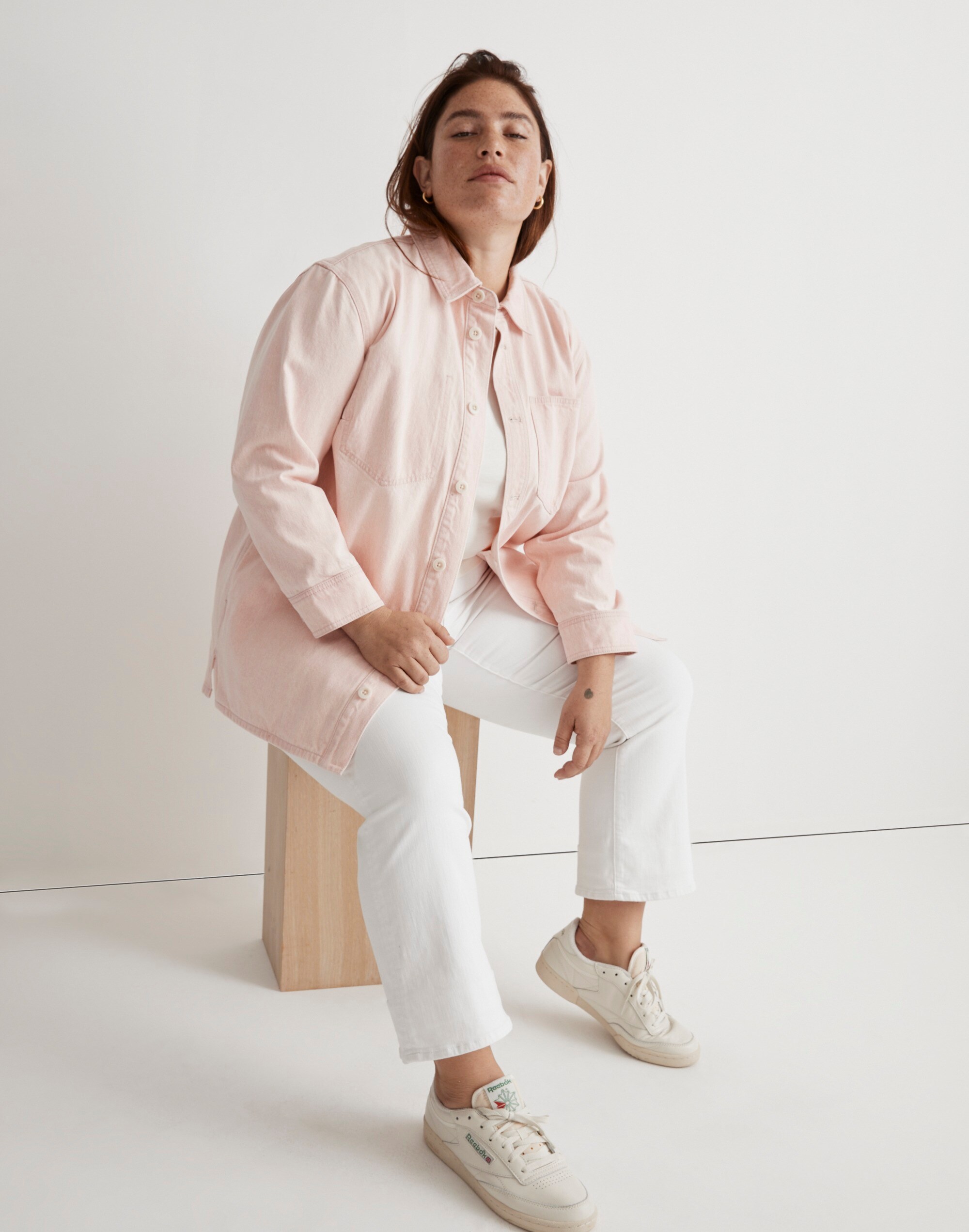 Plus Denim Shirt-Jacket: Botanical Yarn-Dye Edition