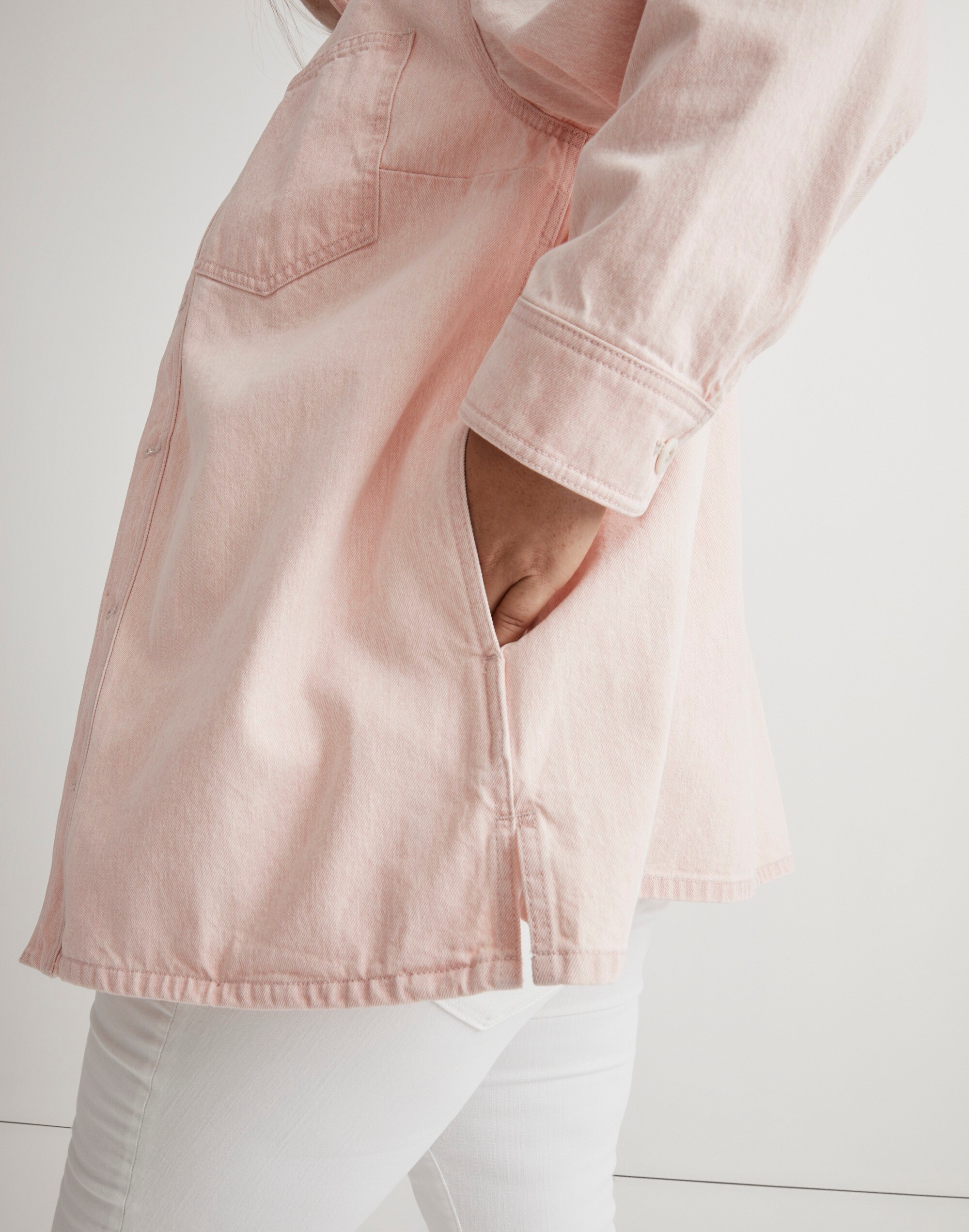 Plus Denim Shirt-Jacket: Botanical Yarn-Dye Edition