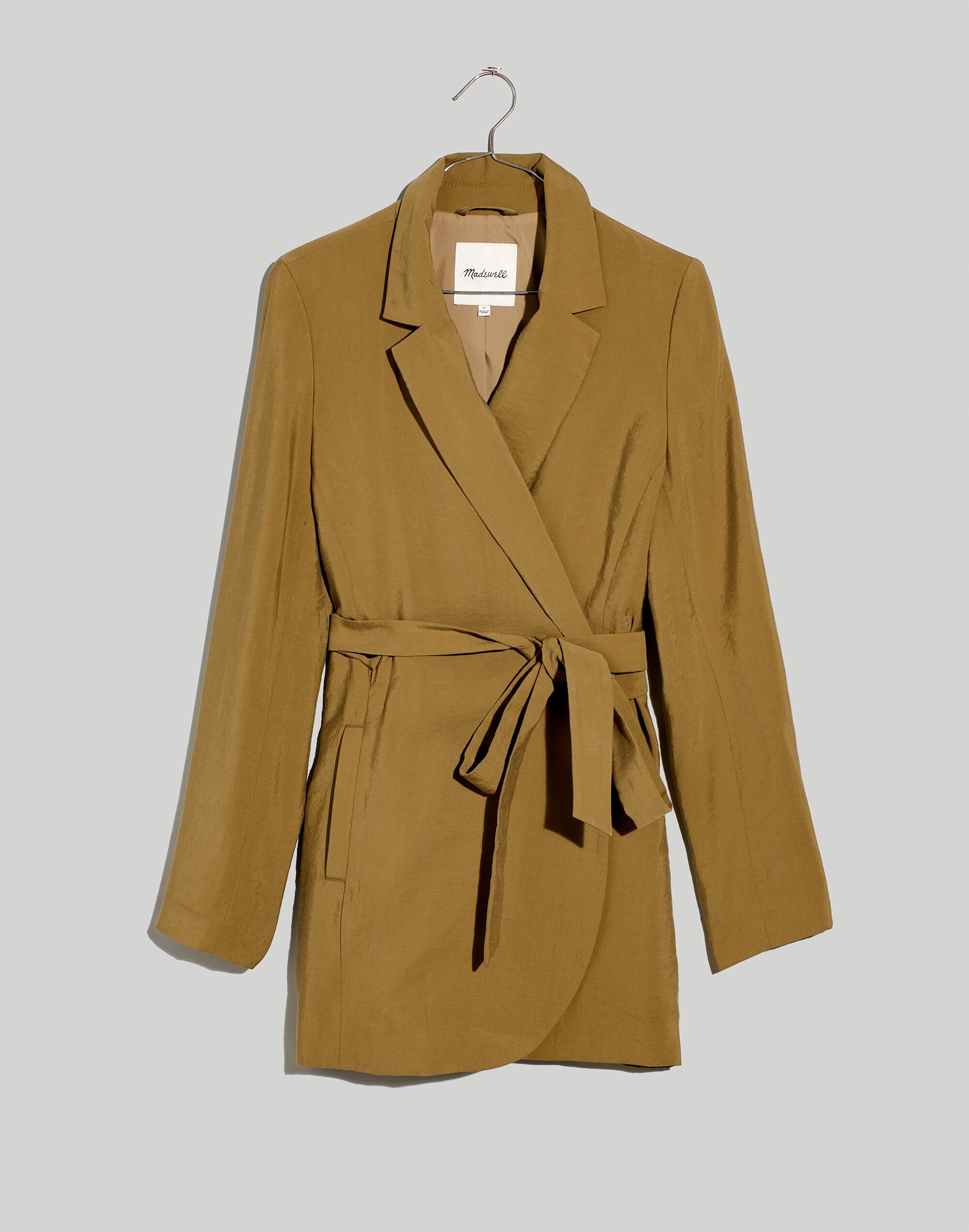 The Plus Drapey Tie-Waist Blazer