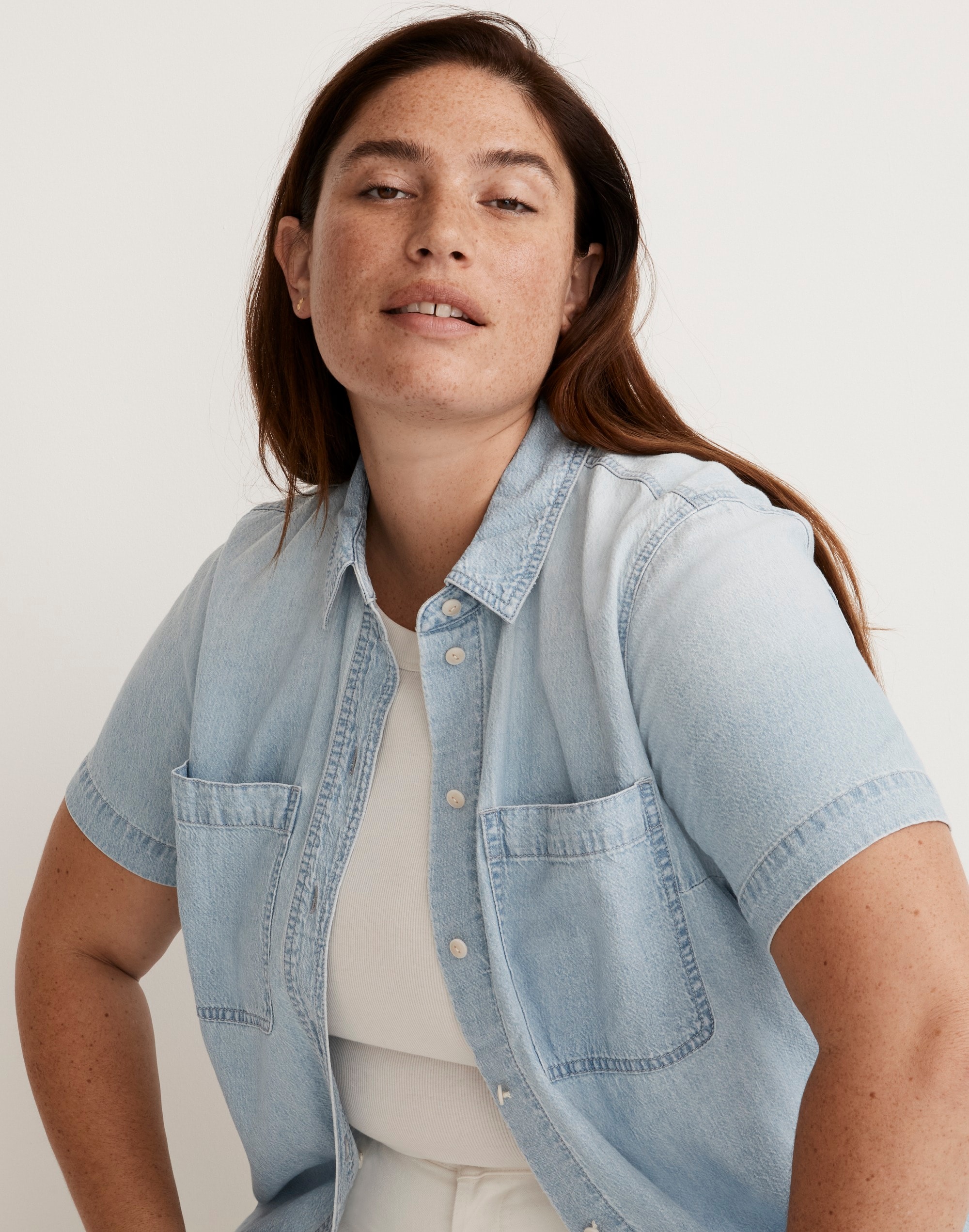 Denim Camp Shirt in Smithley Wash