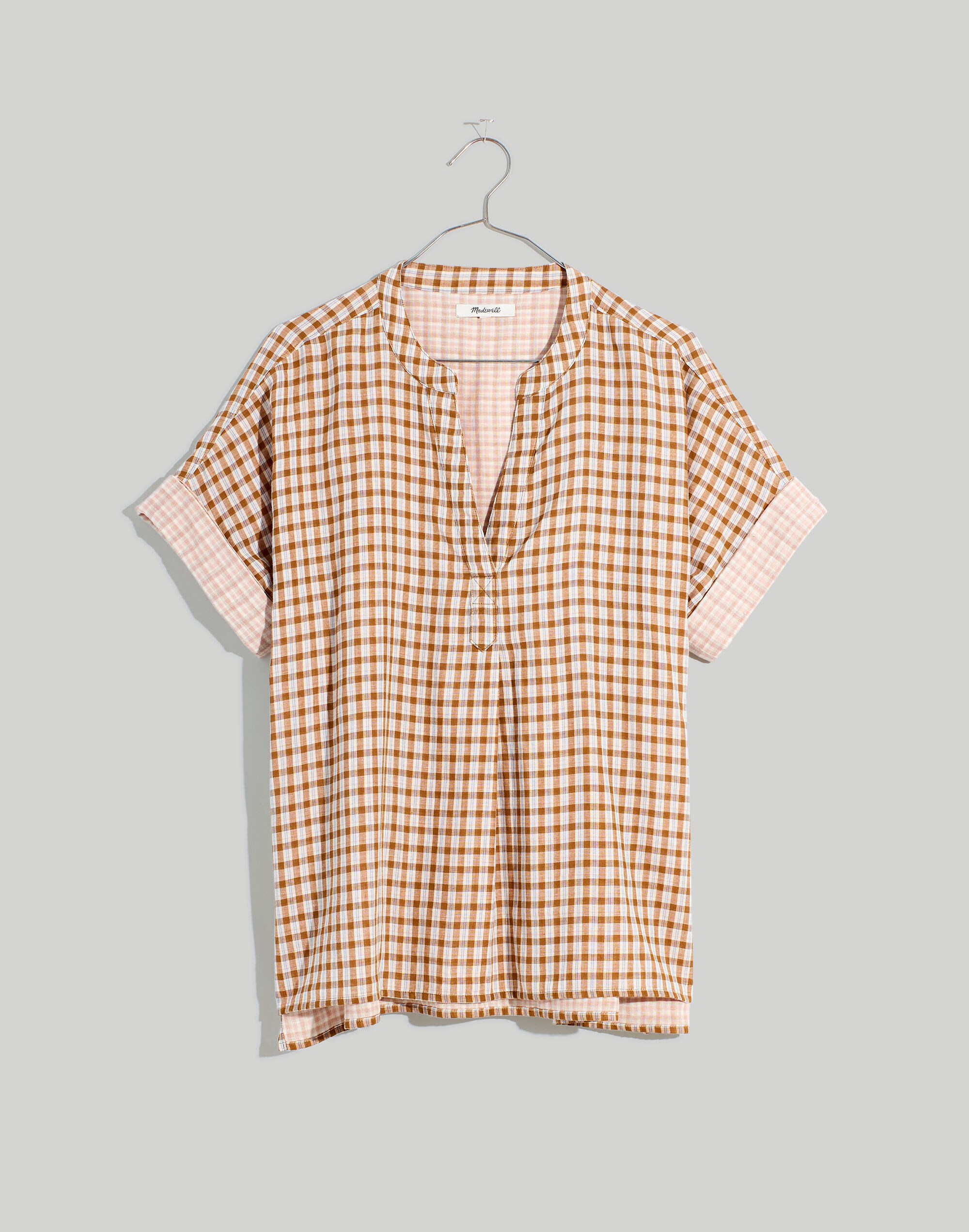 Plus Double-Faced Lakeline Popover Shirt