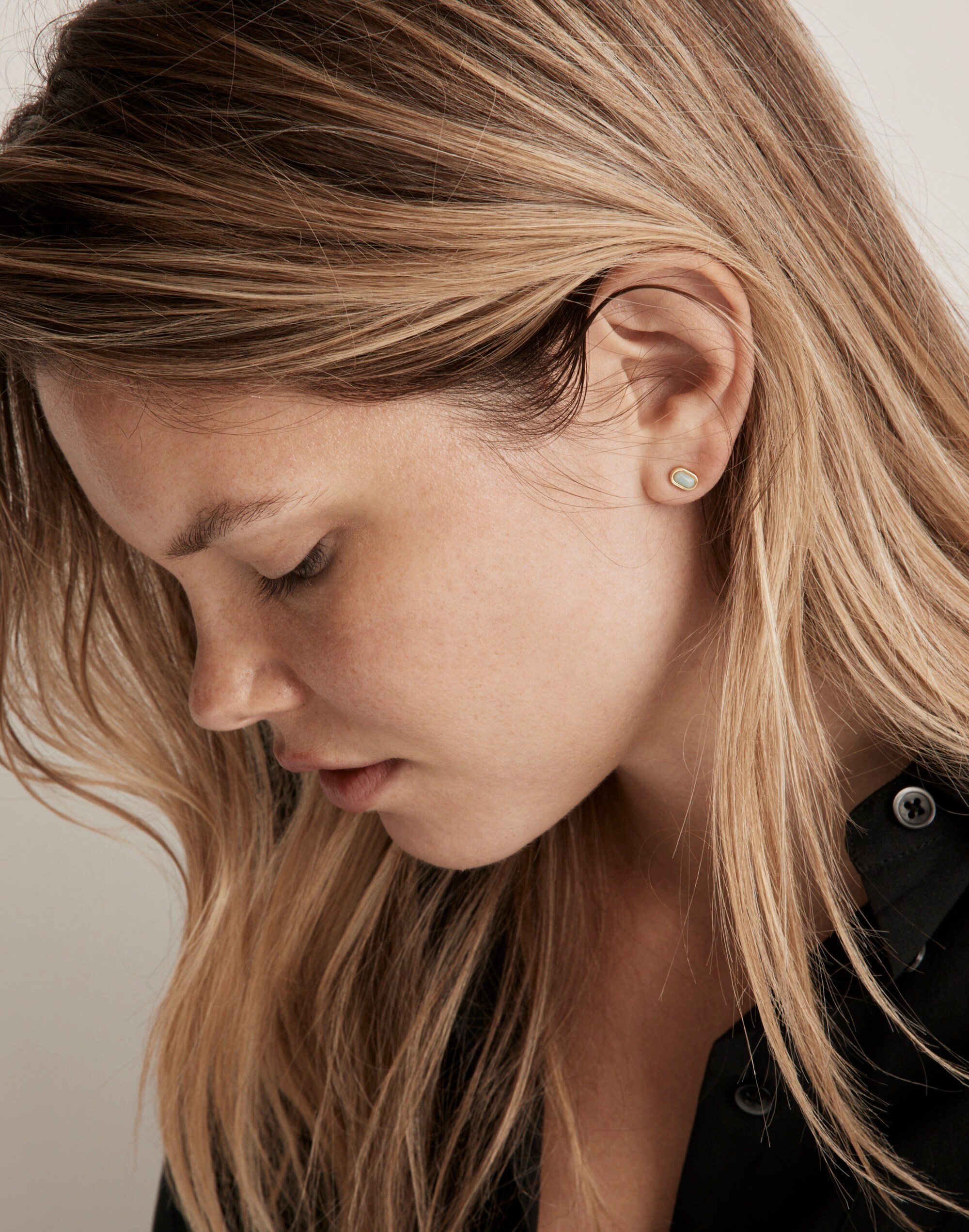 Stone Collection Amazonite Stud Earrings