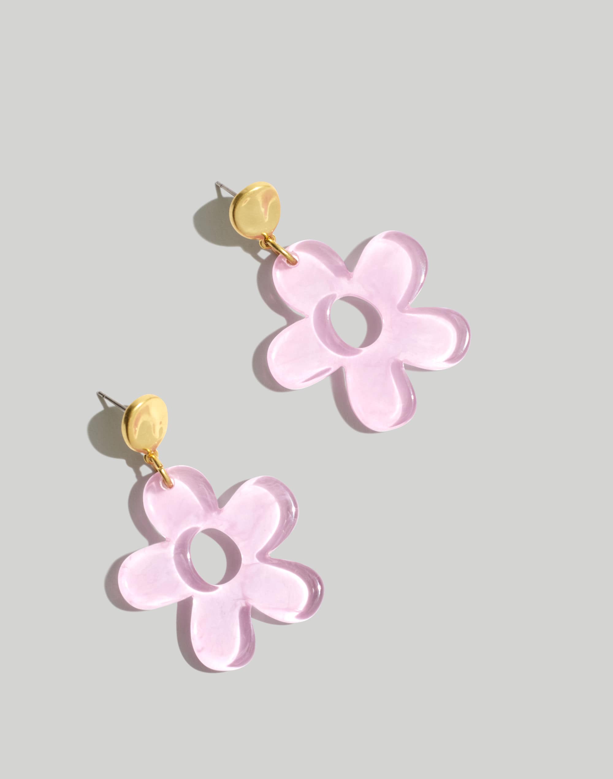 Flower Statement Drop Earrings