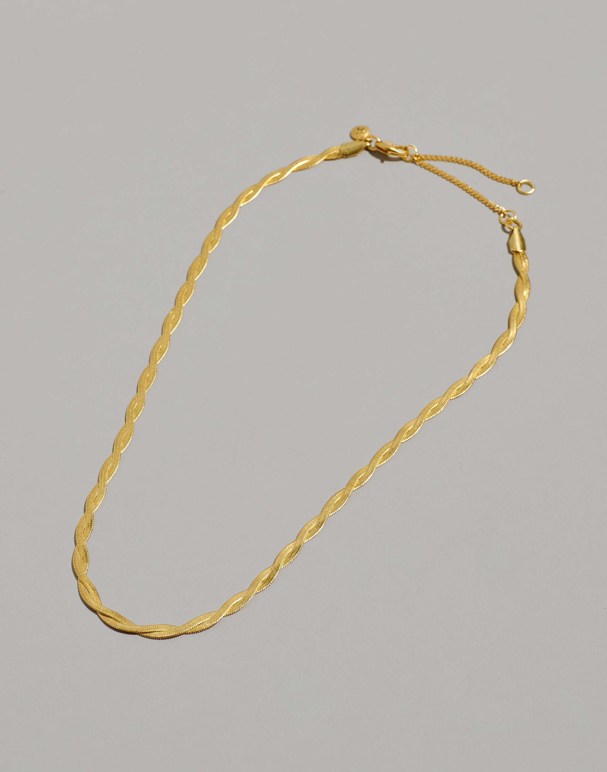 Braided Herringbone Chain Necklace