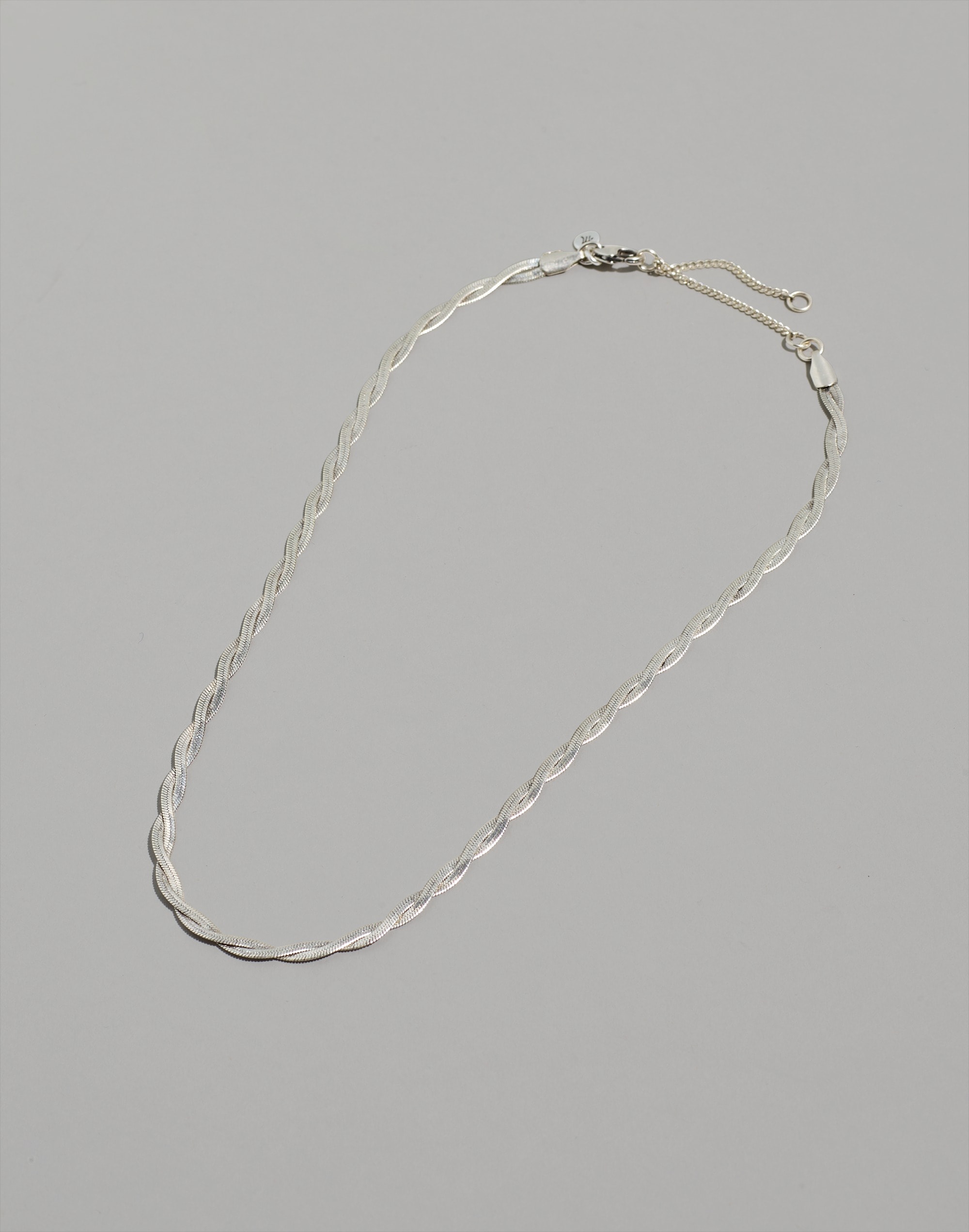 Braided Herringbone Chain Necklace