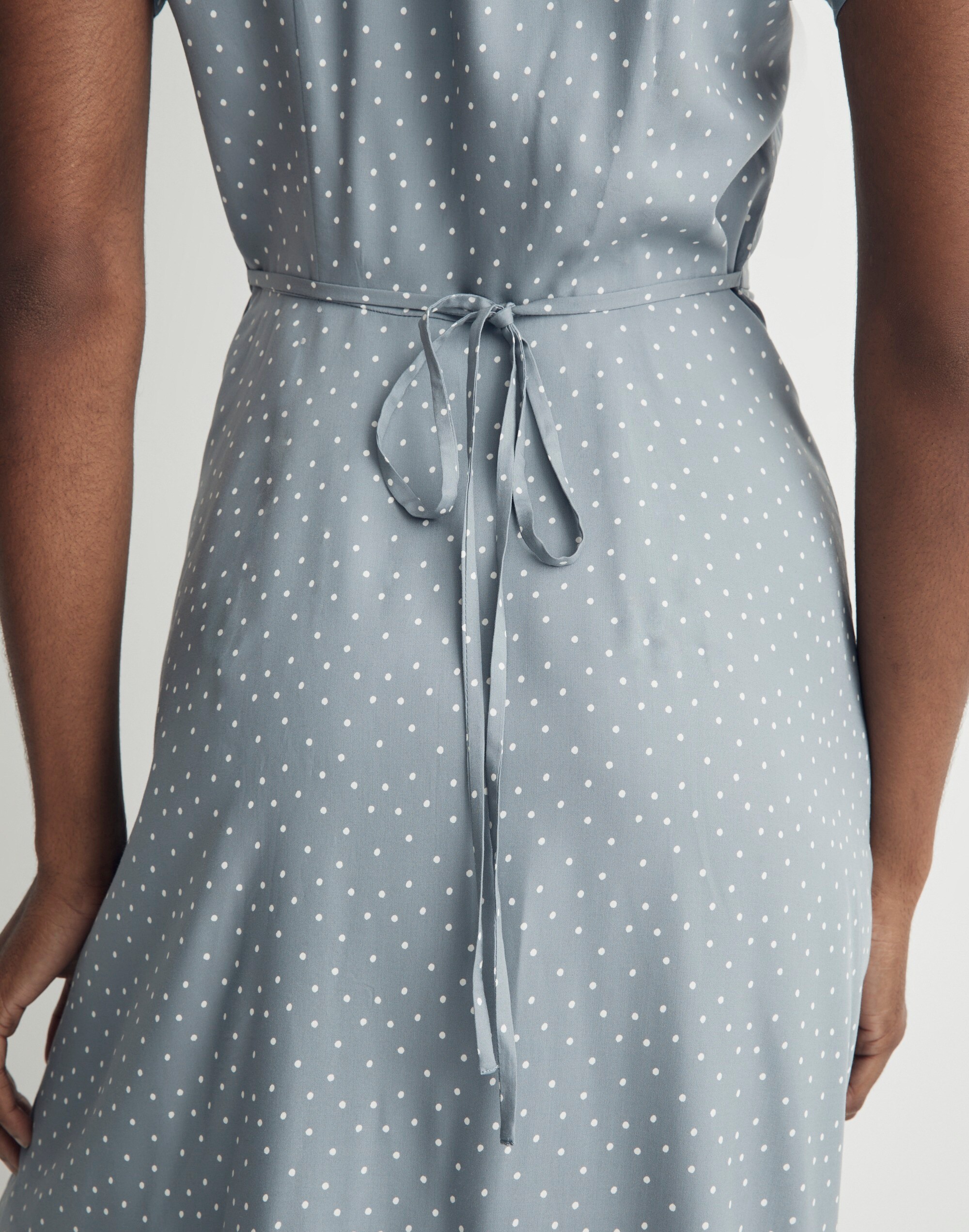Leedra Button-Front Midi Dress in Dot