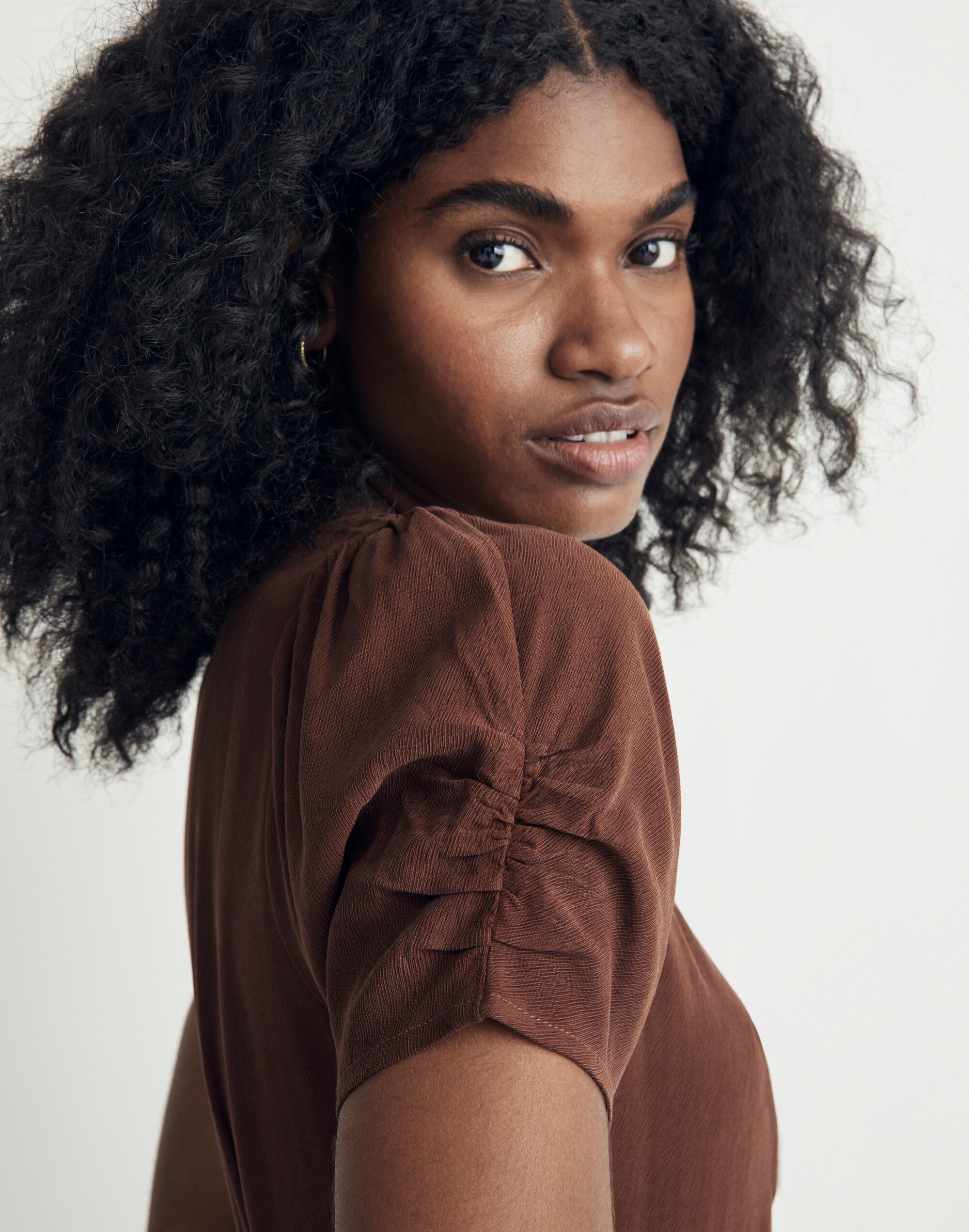 Leedra Button-Front Midi Dress