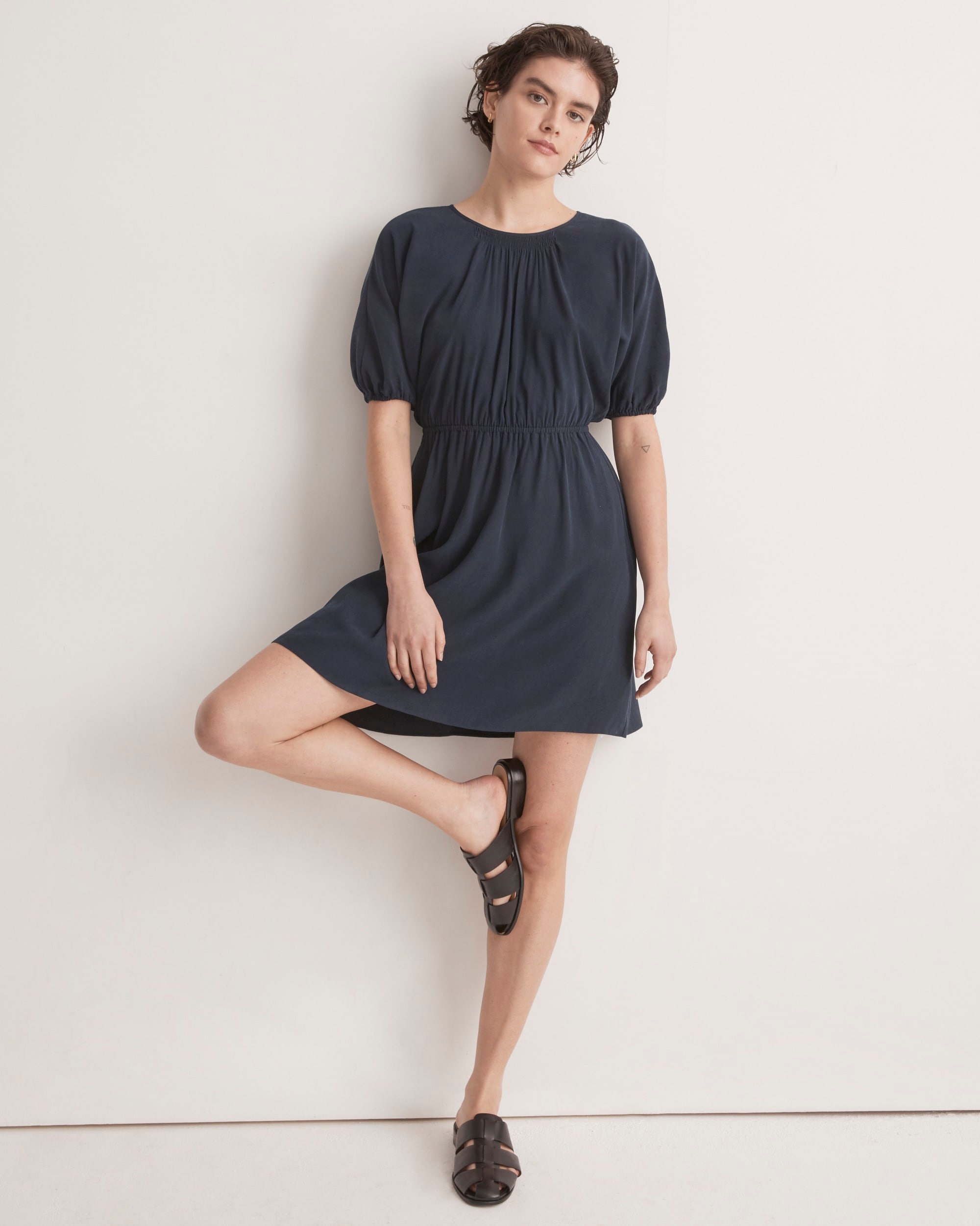 cutout-back mini dress