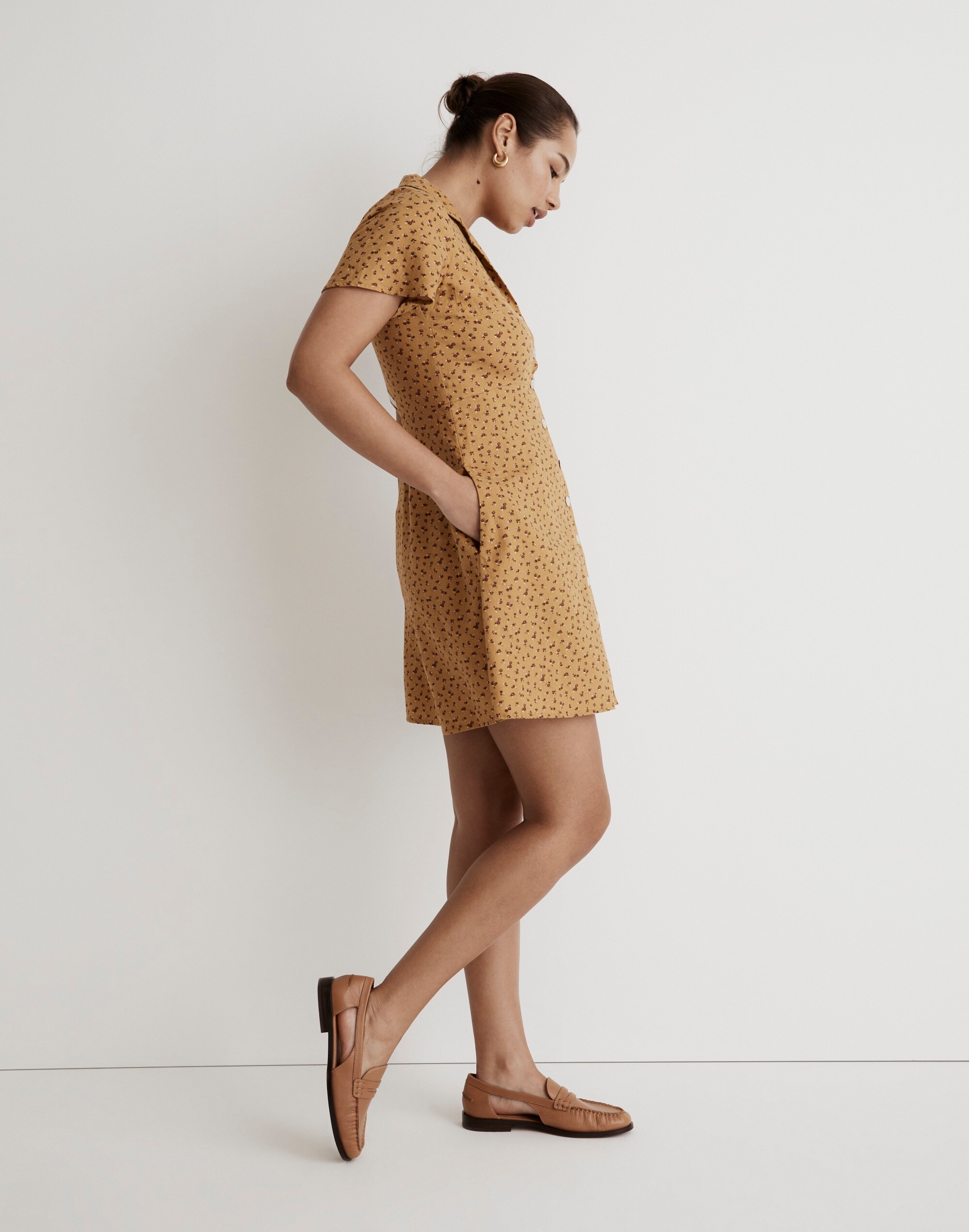 Kacie Mini Shirtdress in Bitsy Bouquet