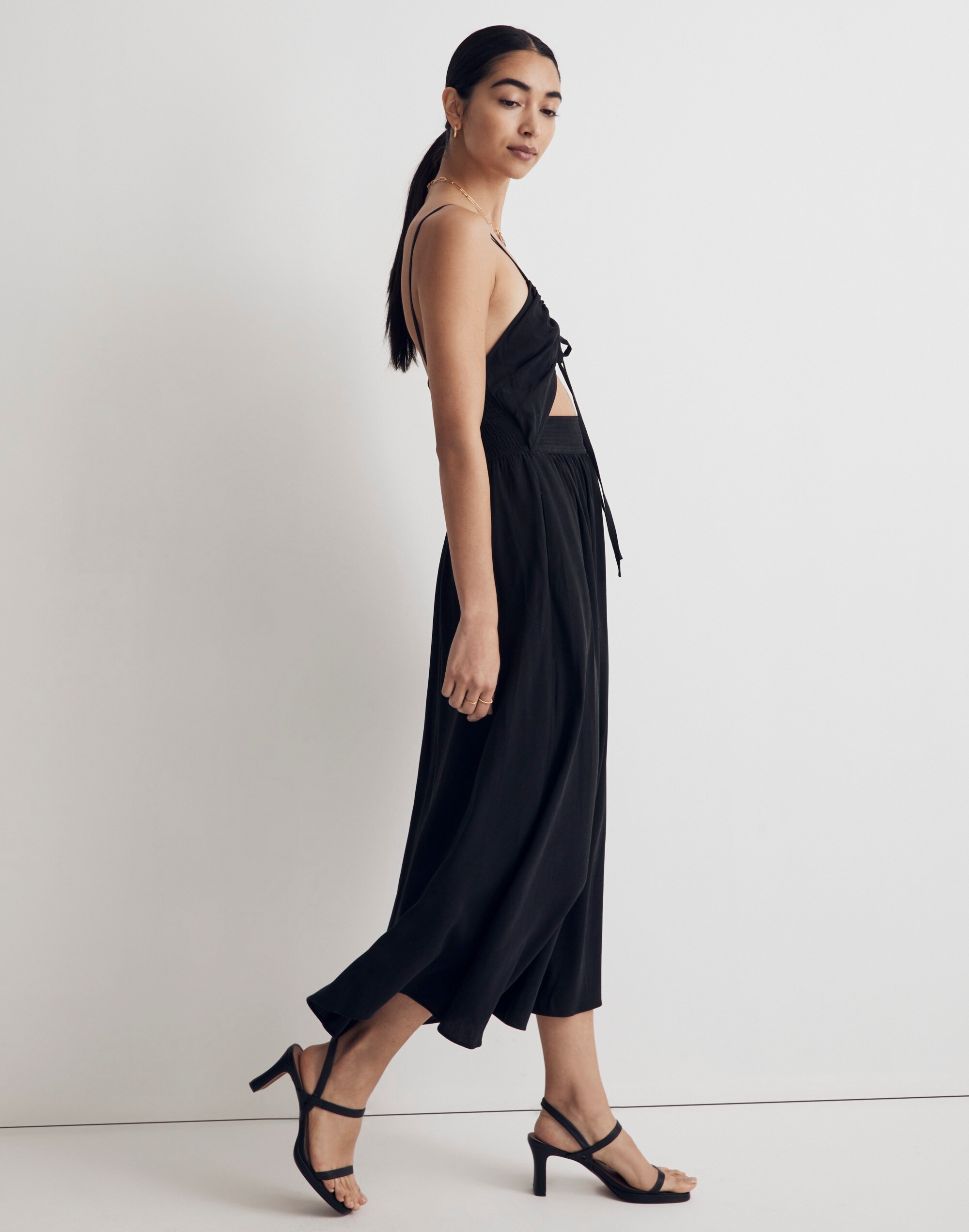 Cut-Out Cami Midi Dress