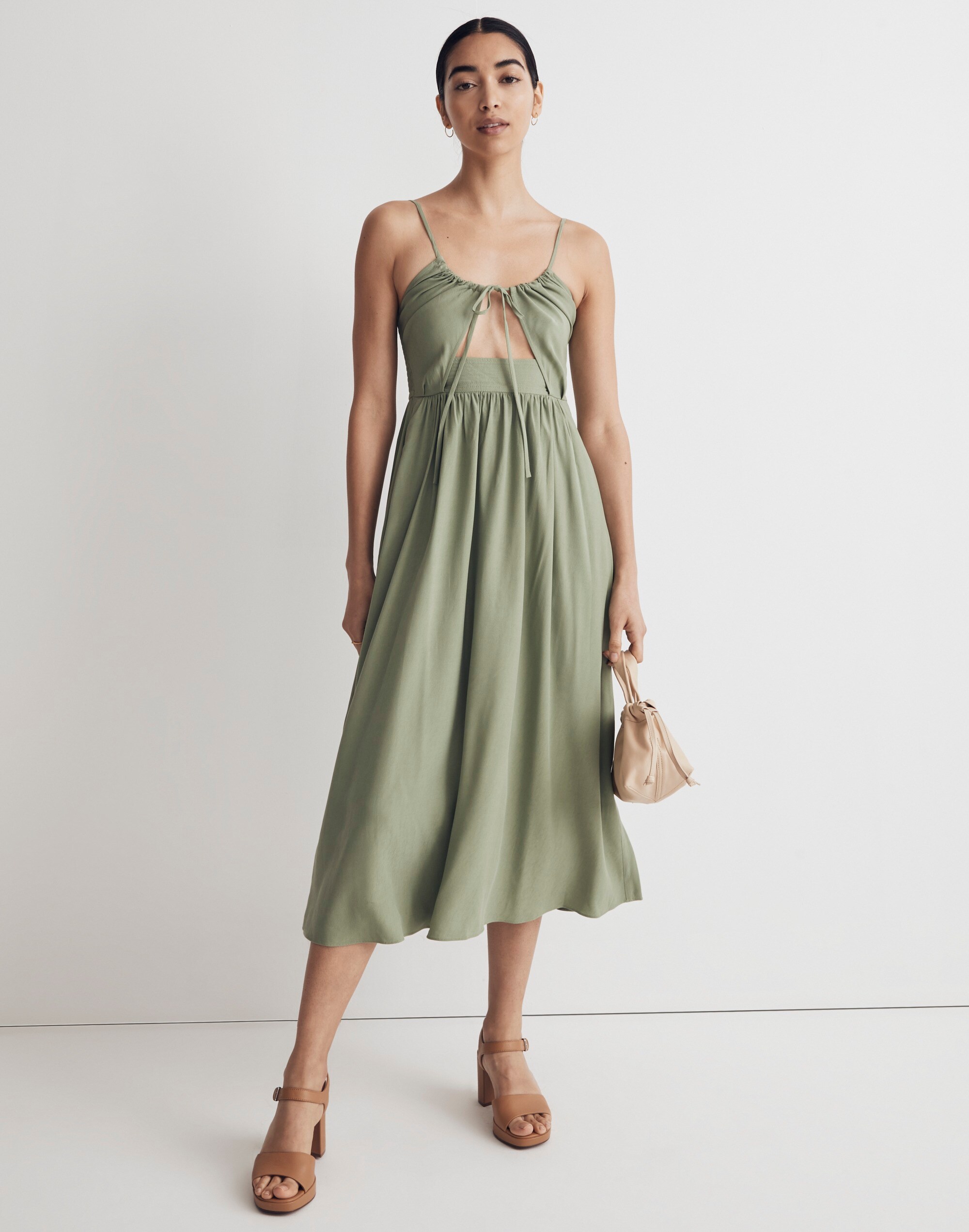 Cut-Out Cami Midi Dress