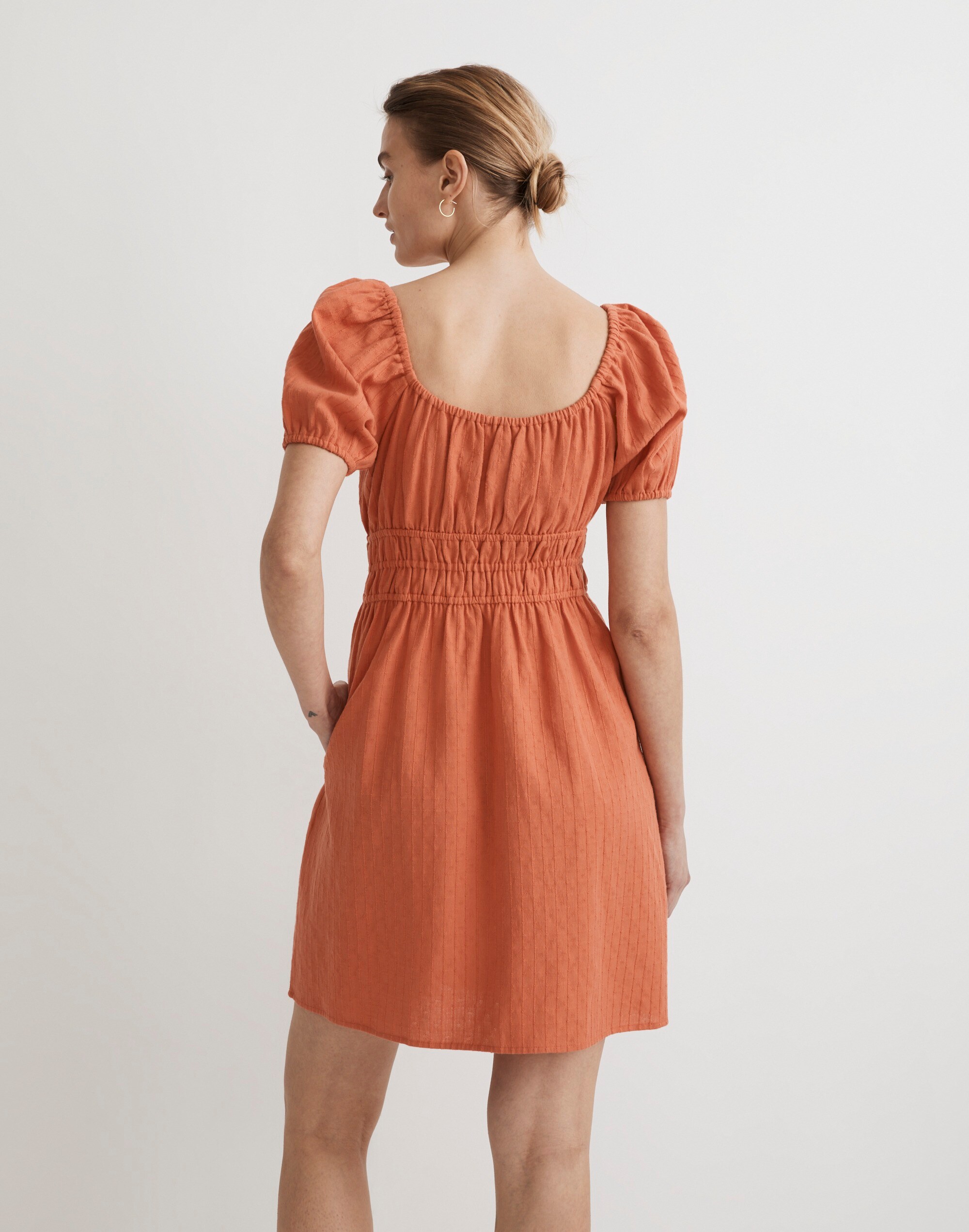 Dobby Sophia Tie-Front Mini Dress