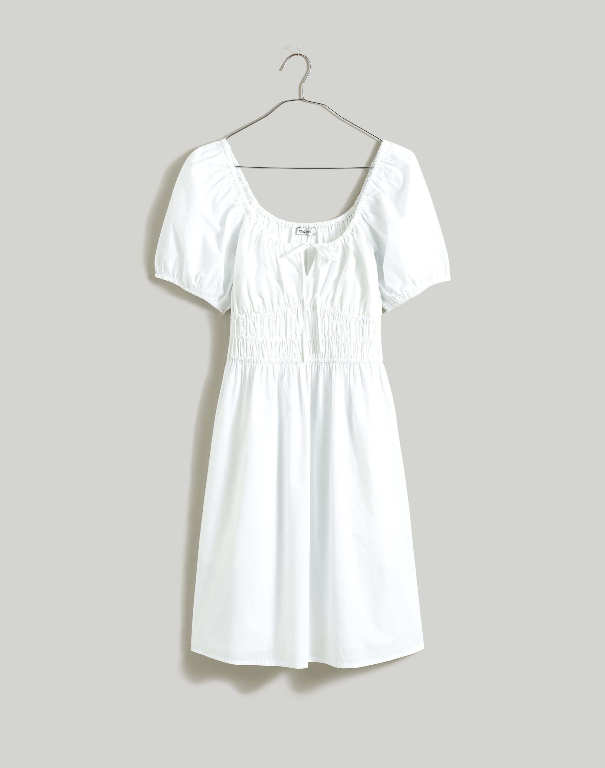 Poplin Sophia Tie-Front Mini Dress