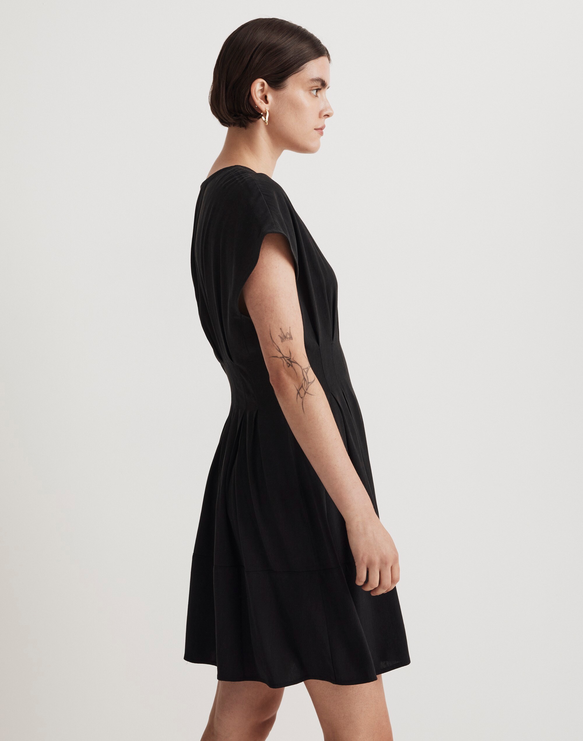 The Lucie Pleated Mini Dress