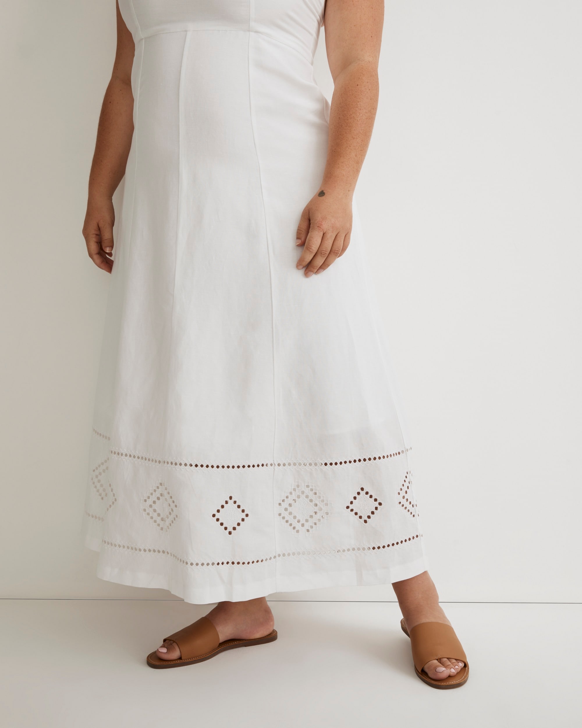 Plus Tie-Back Cami Midi Dress