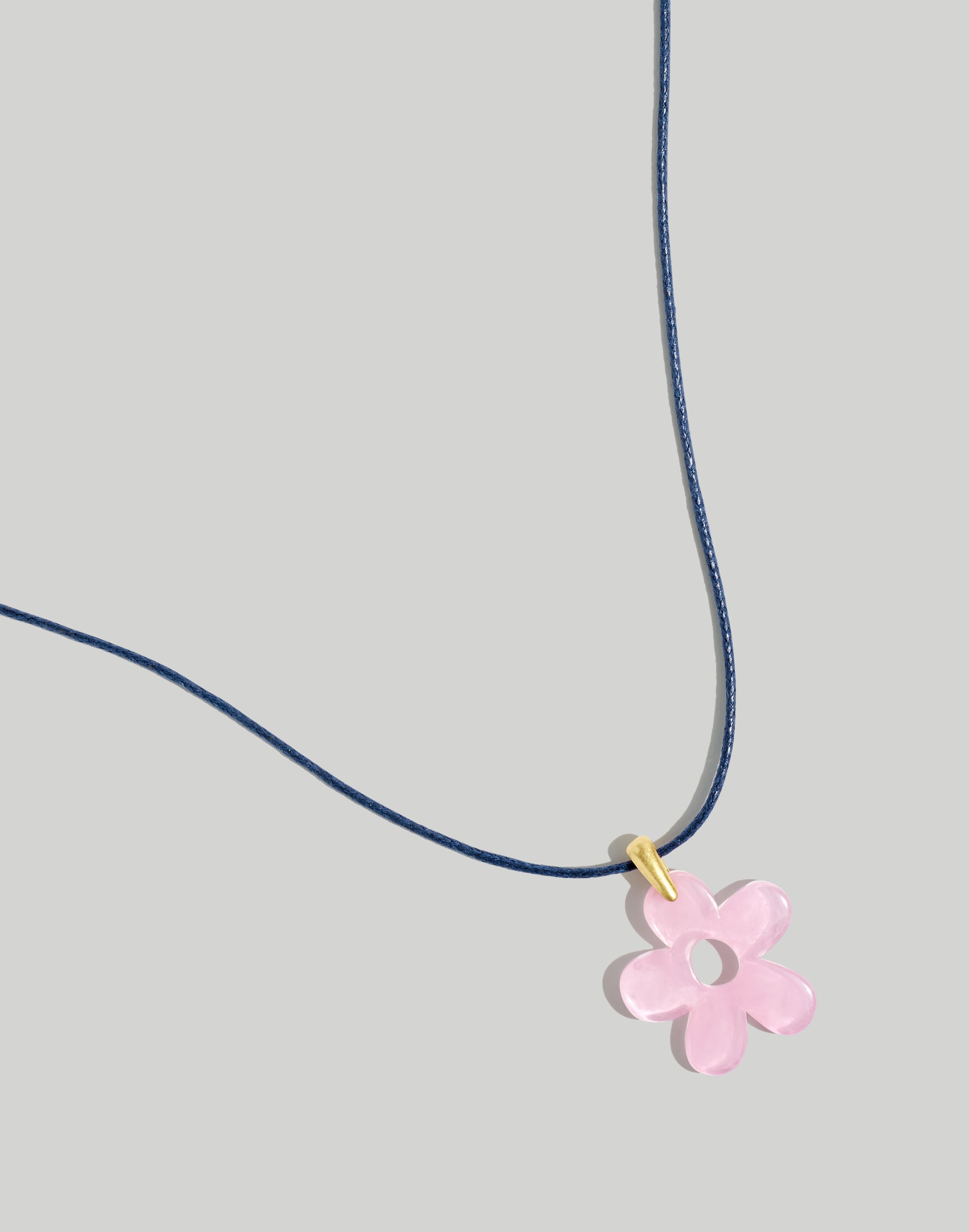 Resin Flower Statement Necklace
