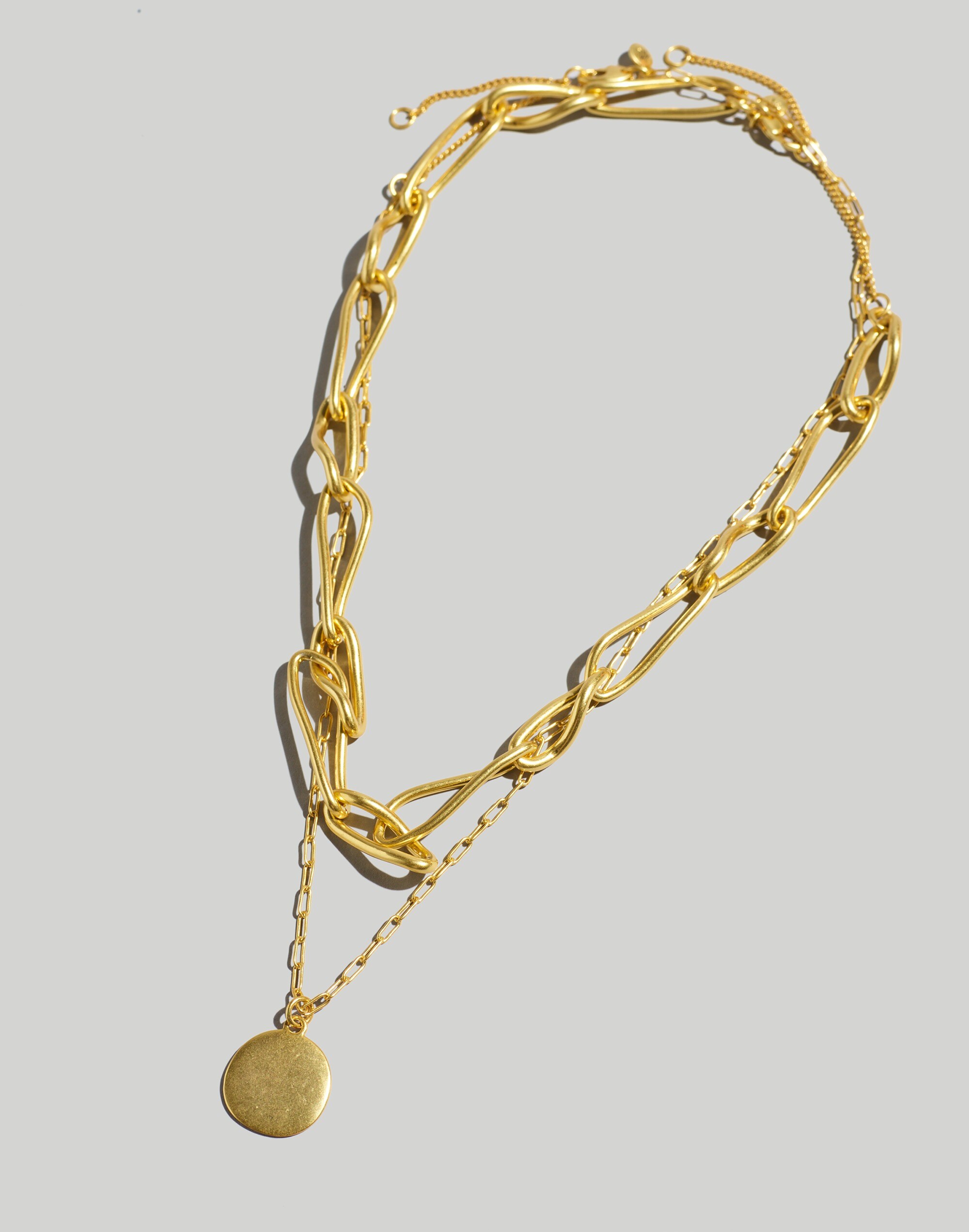 Two-Piece Chunky Link Necklace Set