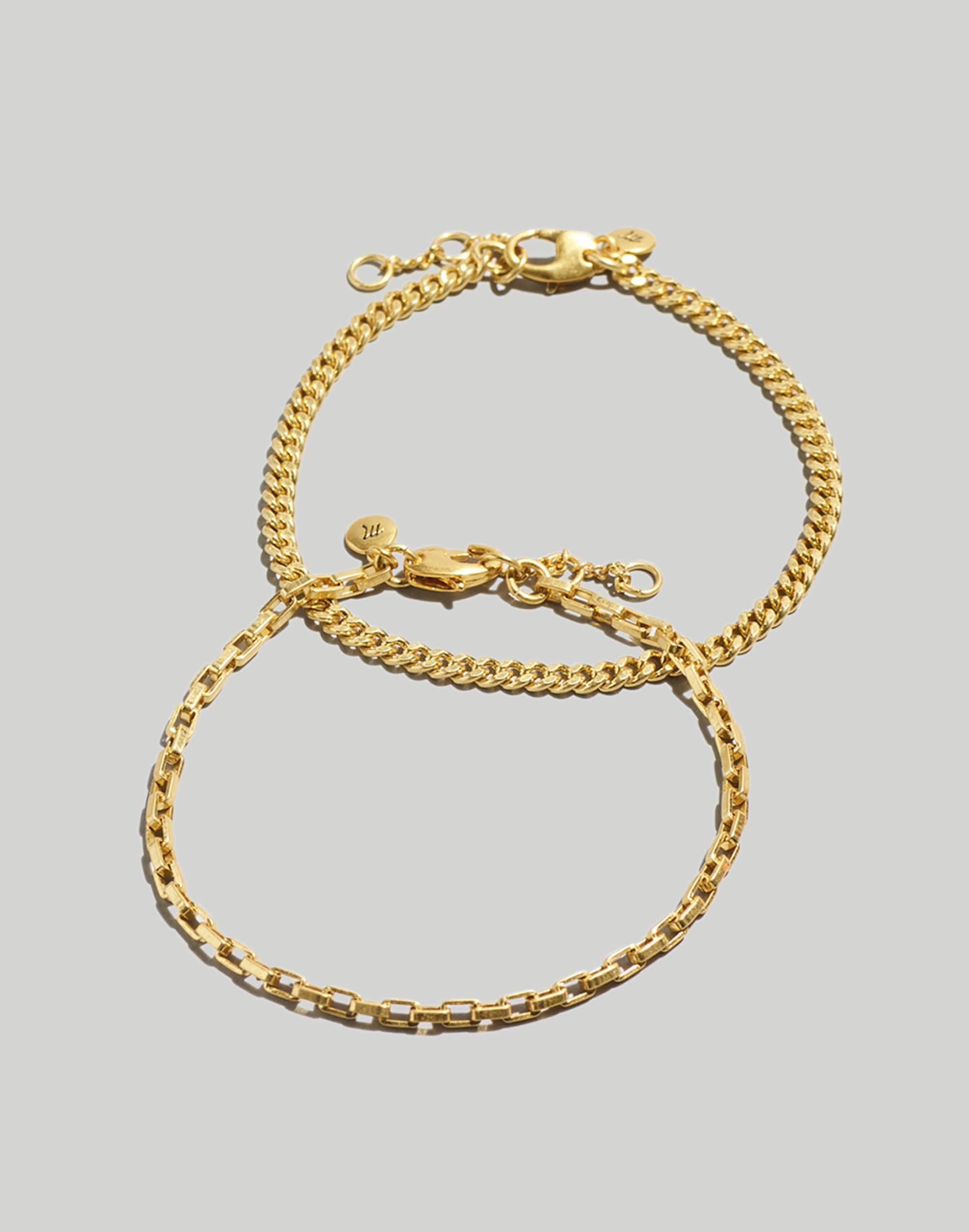 Two-Pack Chain Bracelet Set