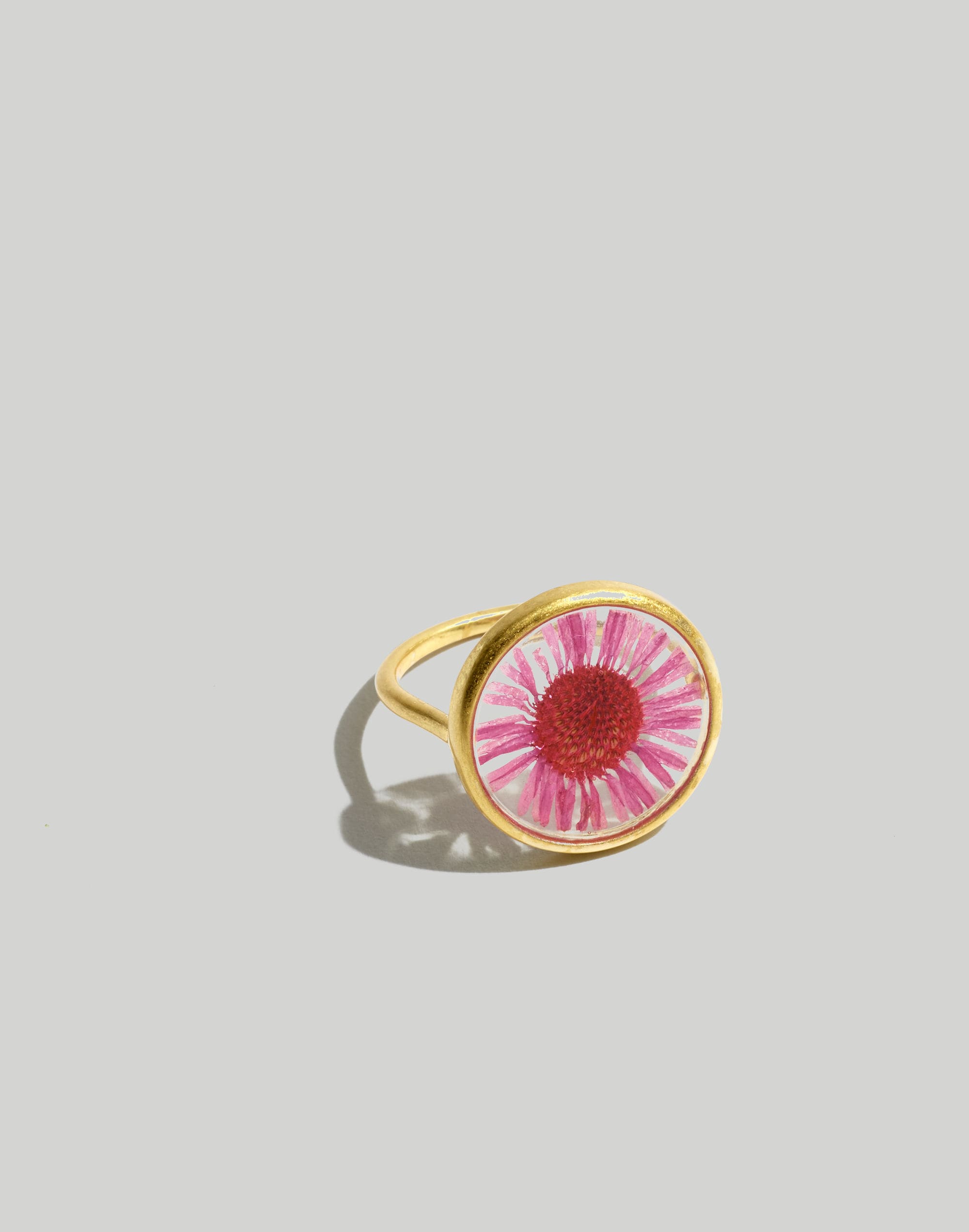 Pressed Daisy Statement Ring