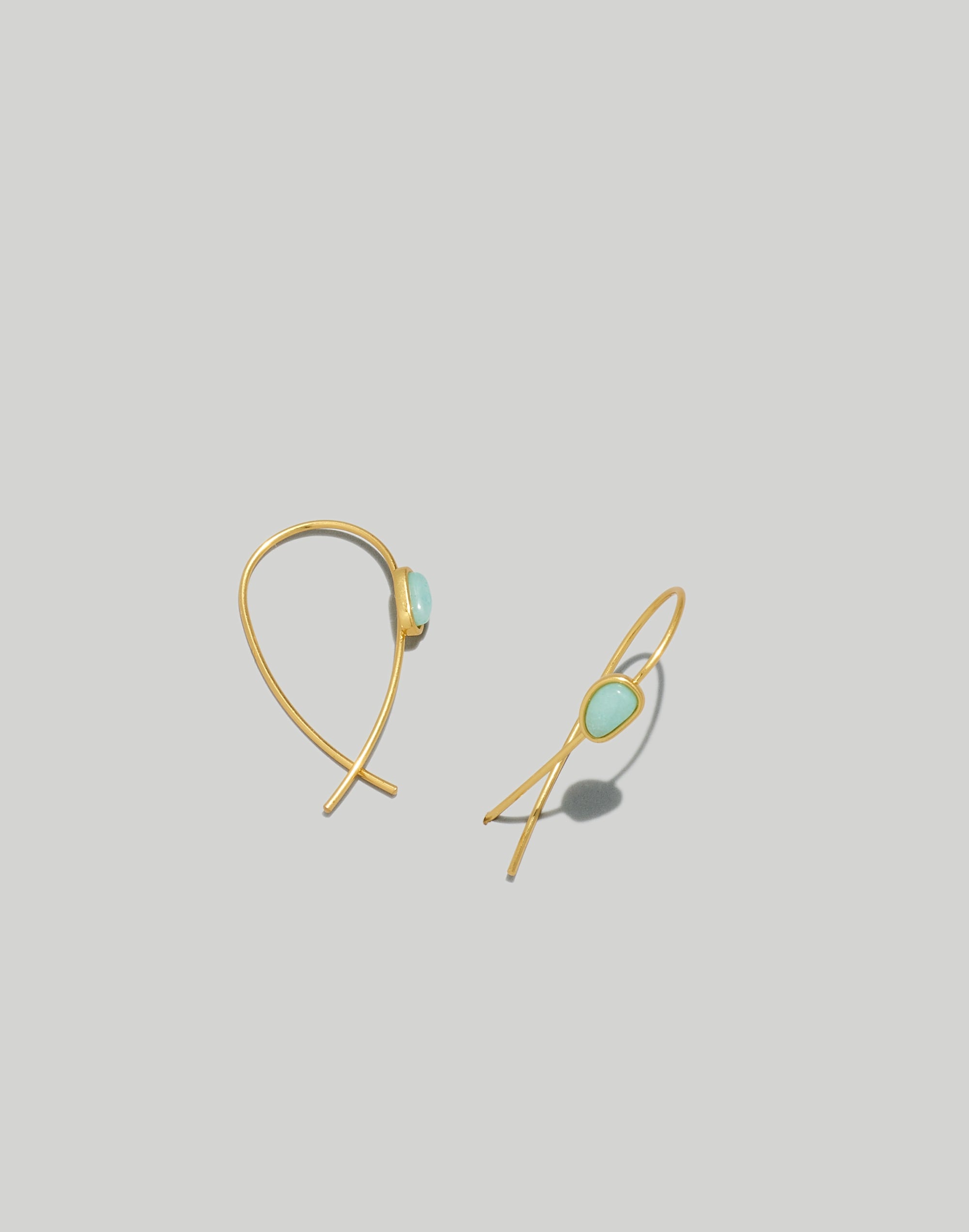 Stone Collection Amazonite Threader Earrings