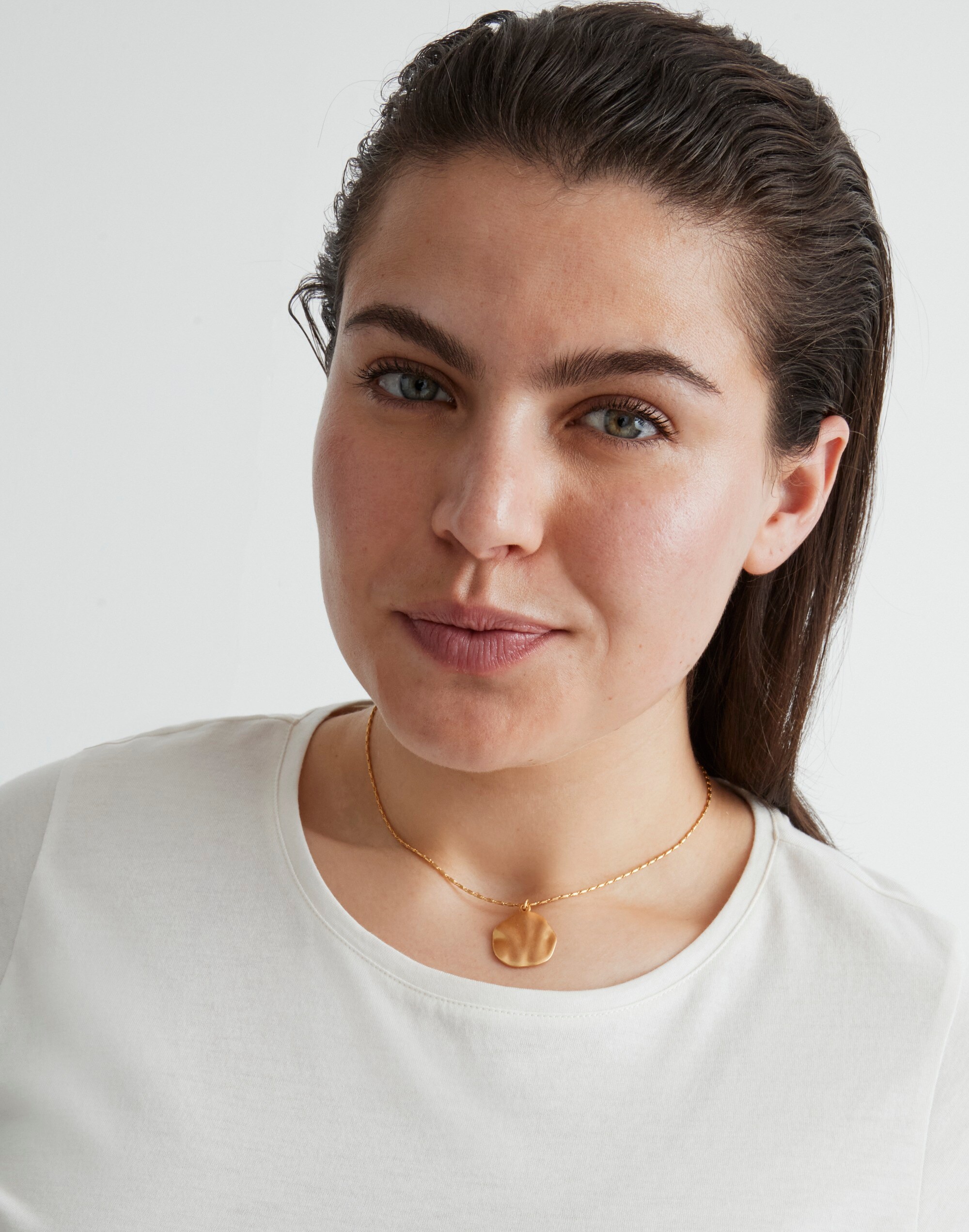 Organic Circle Pendant Necklace