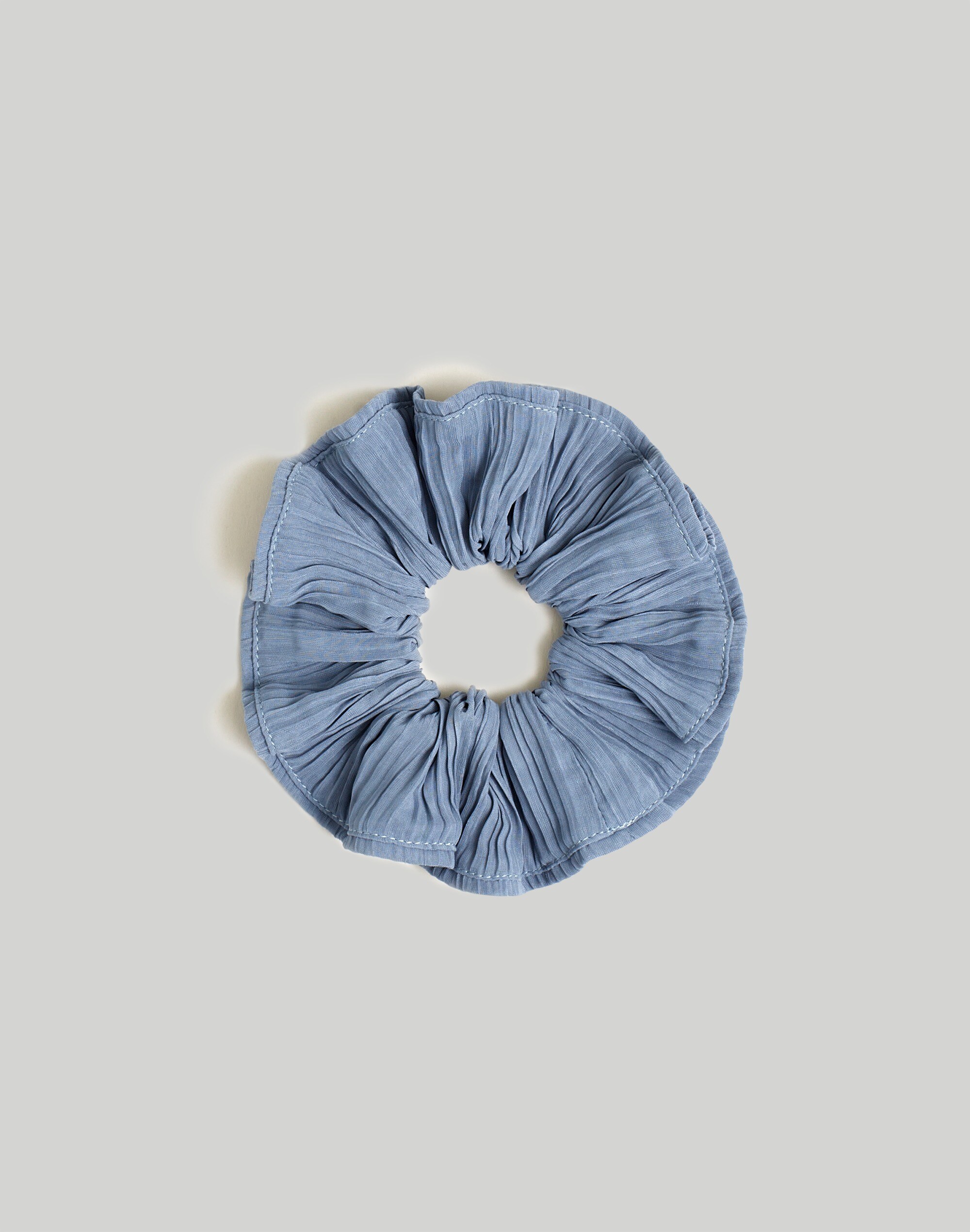 Mw Lightspun Oversized Scrunchie In Teapot Blue