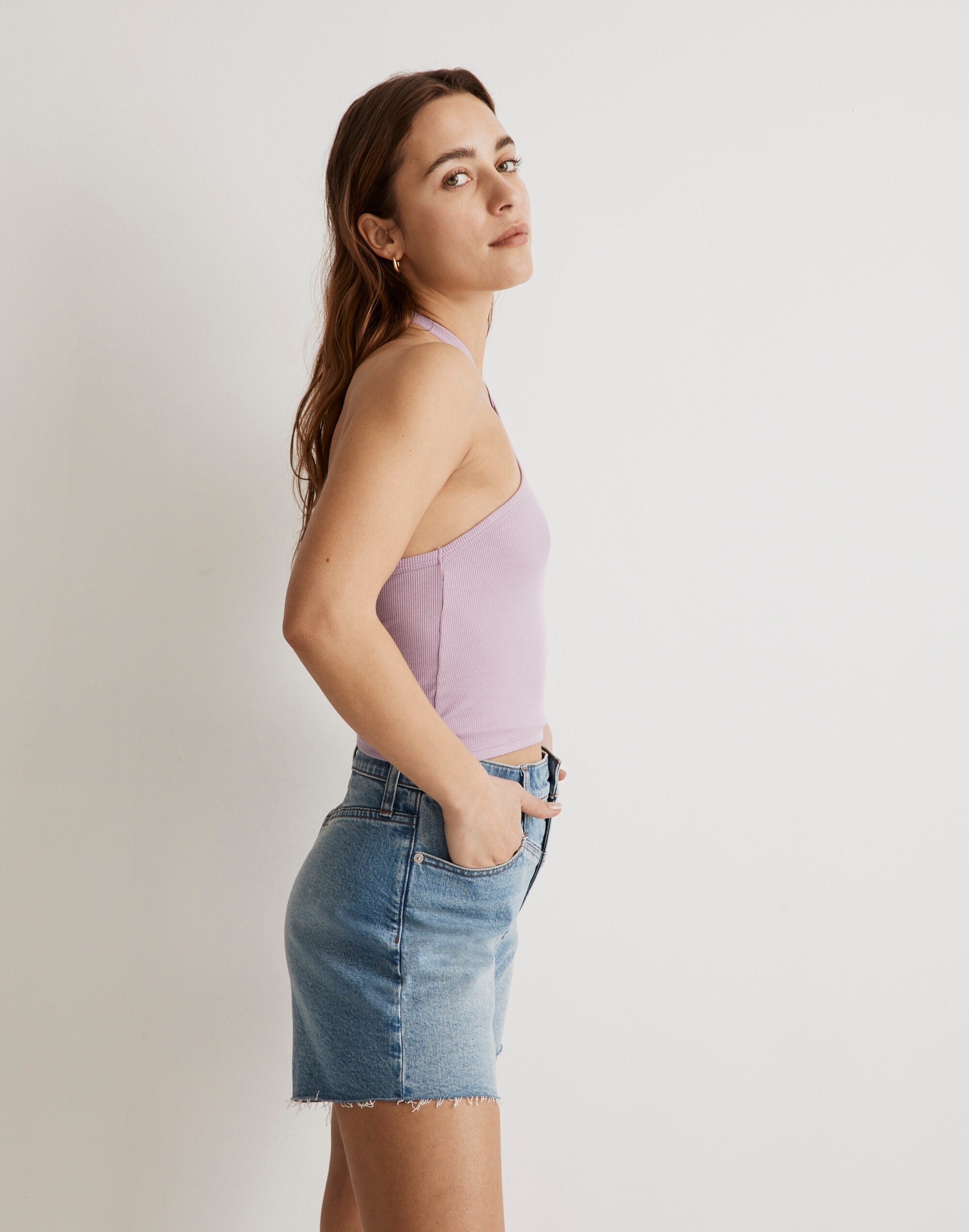 Supima&reg; Rib Halter Tank Top