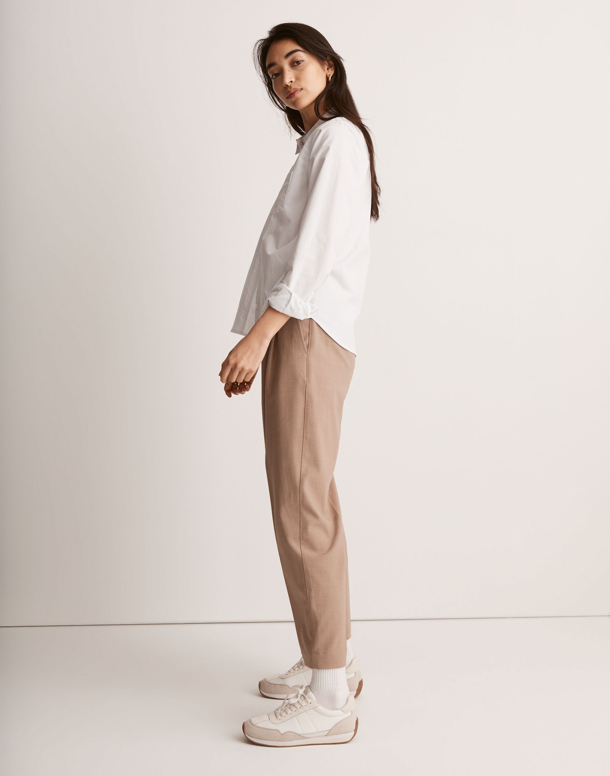 Pleated Tapered Pants