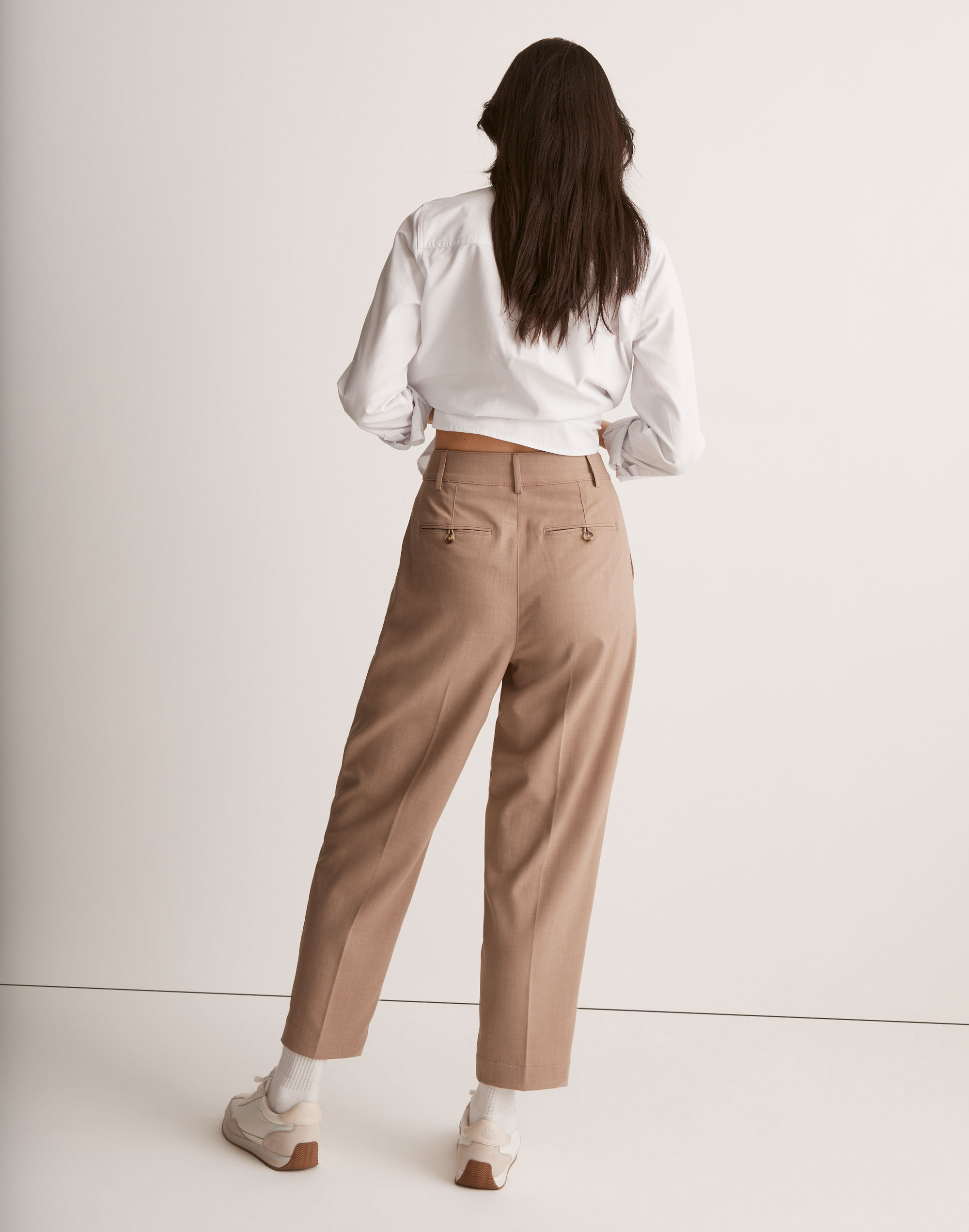 Pleated Tapered Pants