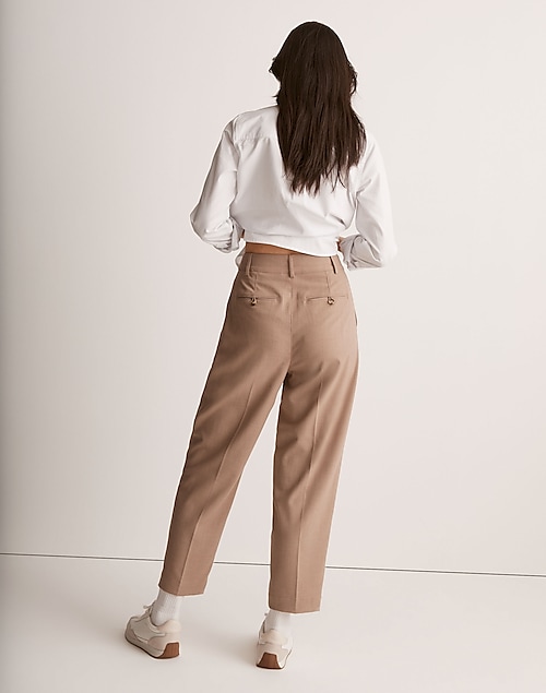 MEN'S PLEATED TAPERED PANTS