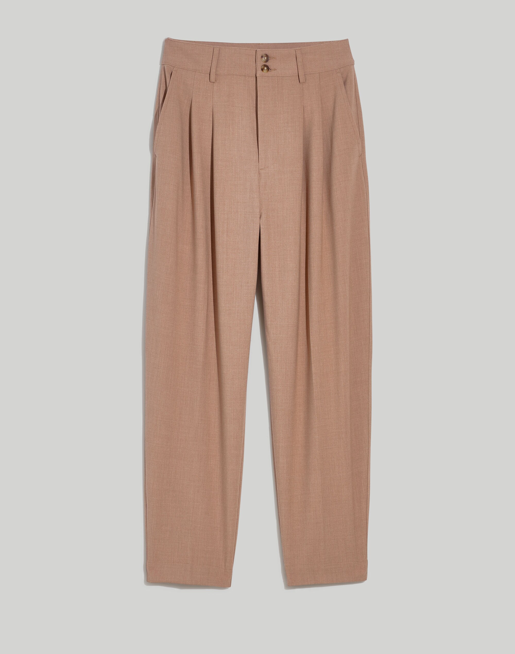 Pleated Tapered Pants