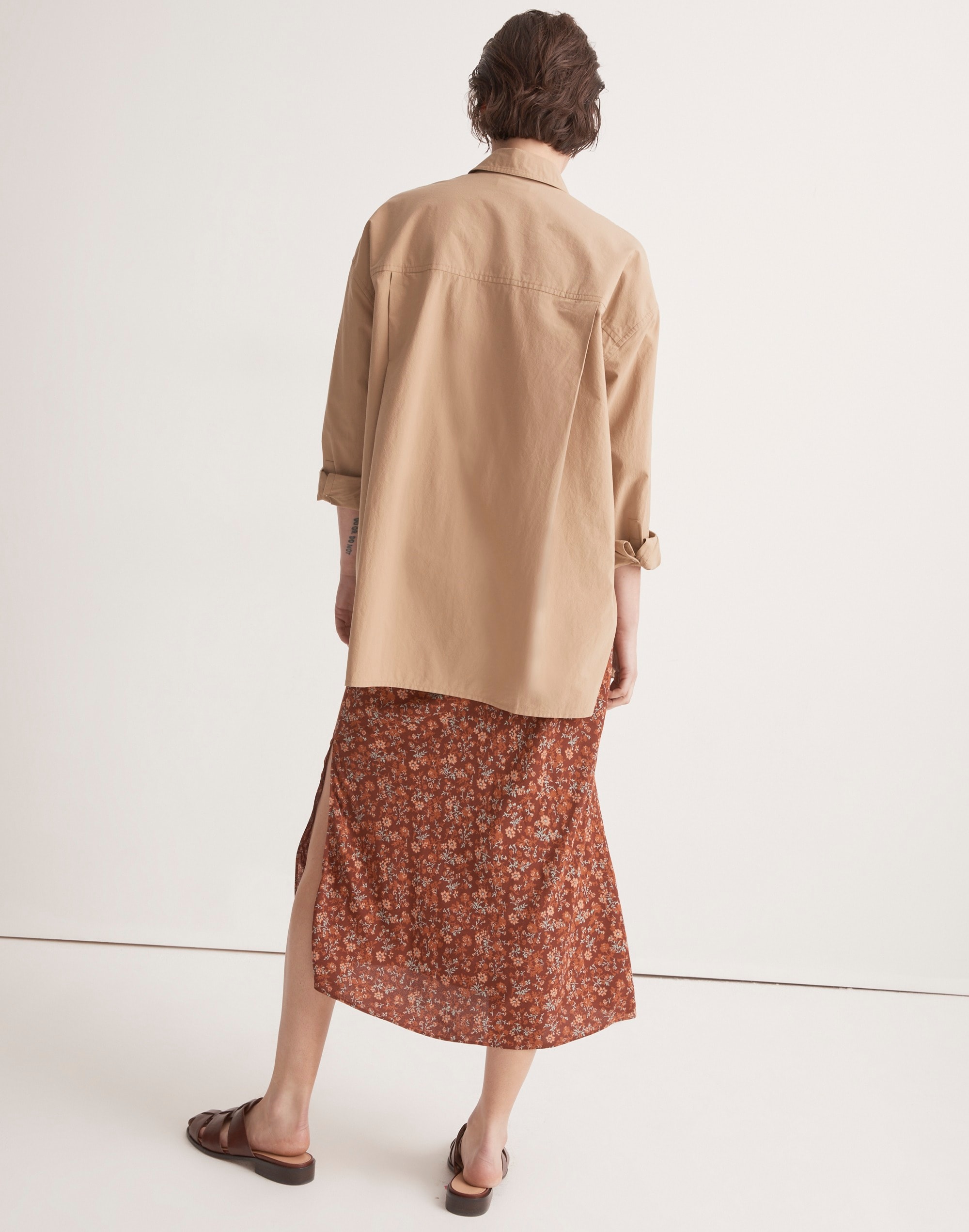 Midi Slip Skirt in Awakened Blooms | Madewell