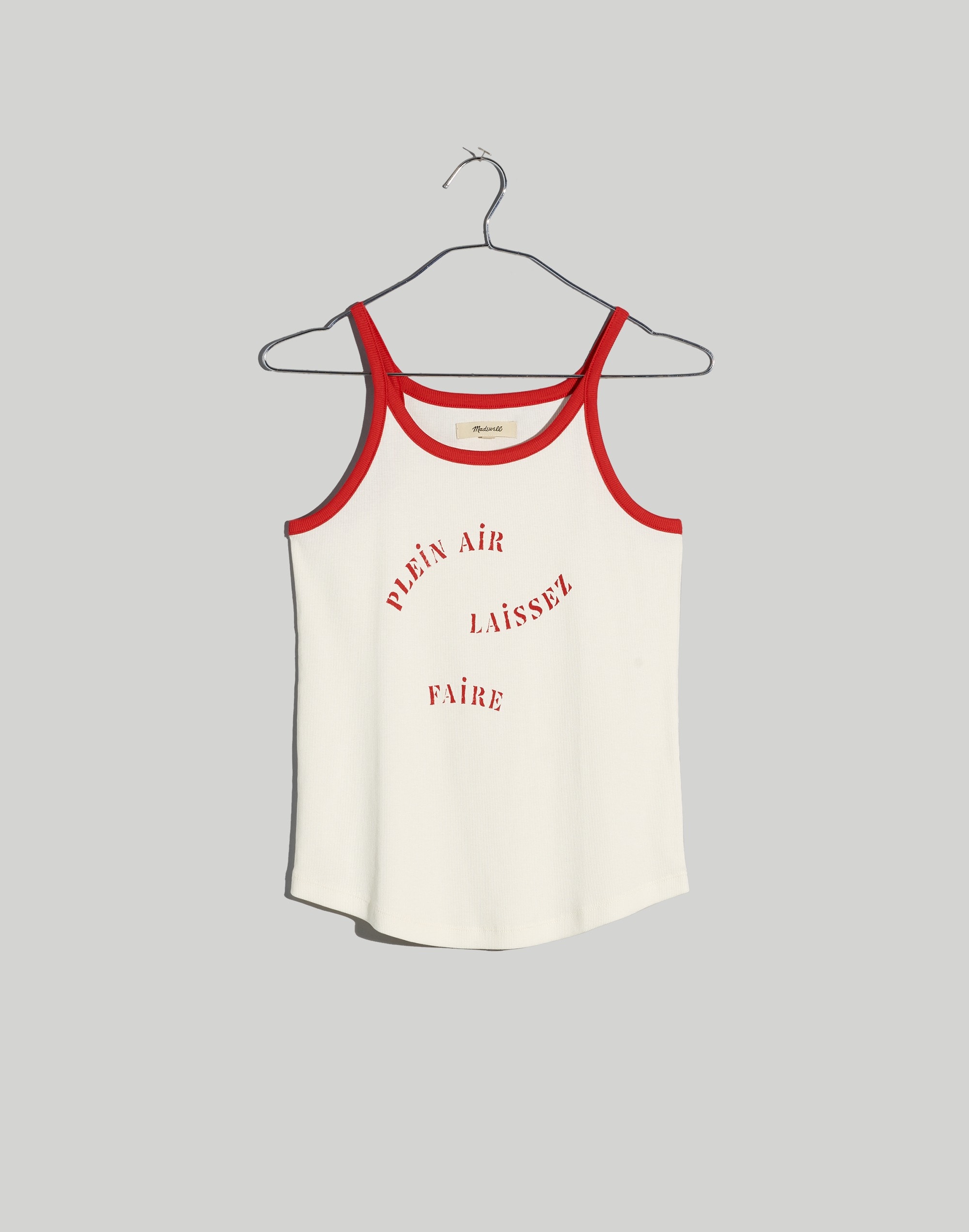 Plein Air Laissez-Faire Graphic Brightside Rib '90s Tank