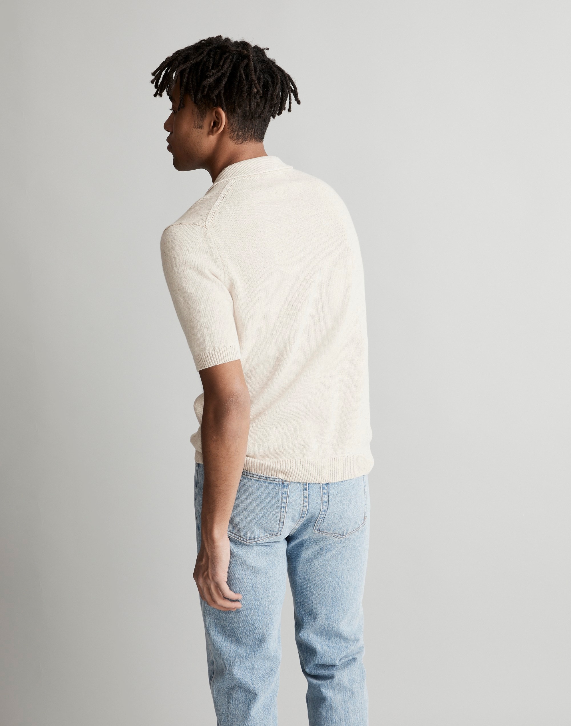 Corridor&reg; Knit Slouchy Polo Shirt