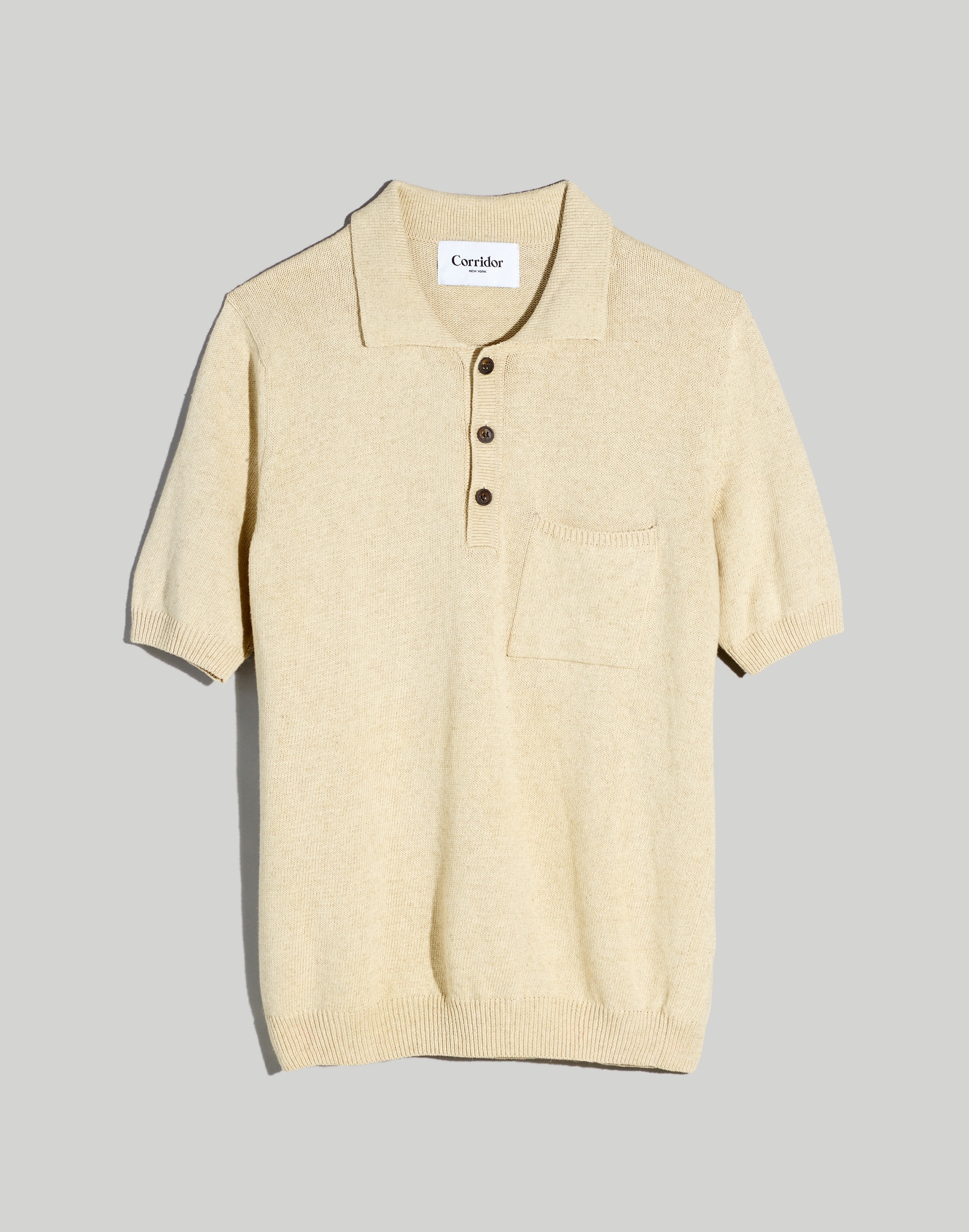 Corridor&reg; Knit Slouchy Polo Shirt