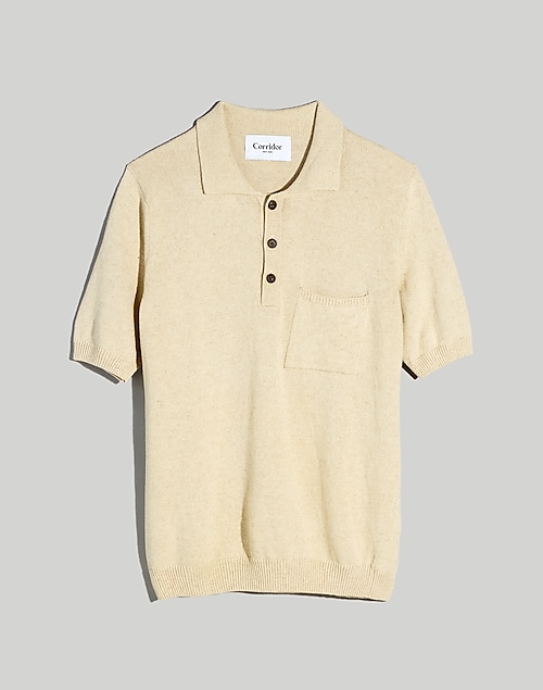 Corridor® Knit Slouchy Polo Shirt